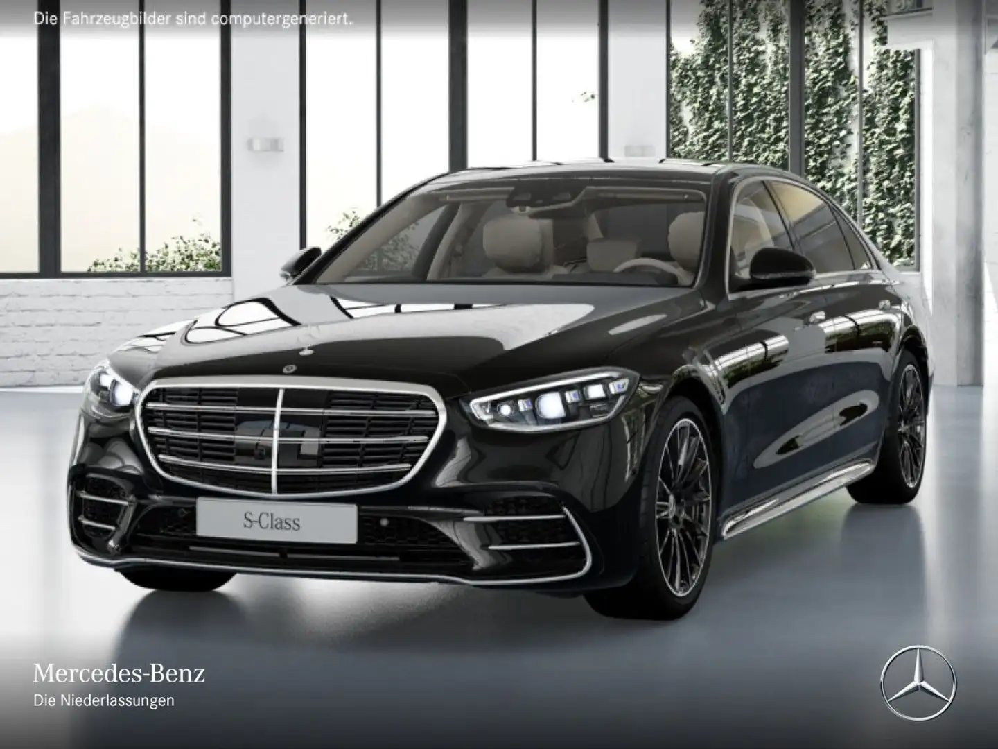 Mercedes-Benz S 350 d L 4M AMG+PANO+360+DIGITAL-L+BURMESTER3D Schwarz - 2