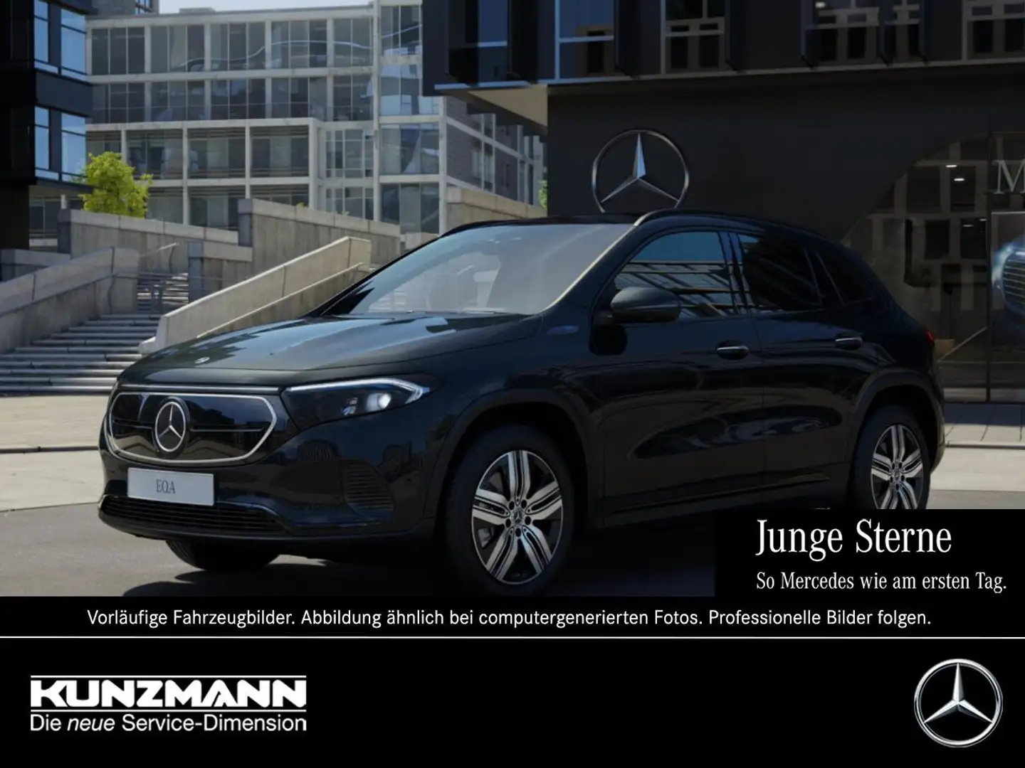 Mercedes-Benz EQA 350 4M Progressive Night Panorama Sitzklima Noir - 1