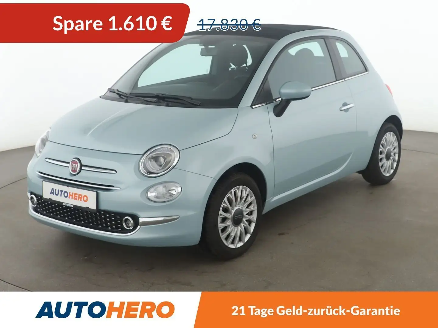 Fiat 500C 1.0 Mild-Hybrid Dolcevita *TEMPOMAT*PDC*FALTDACH* Grün - 1