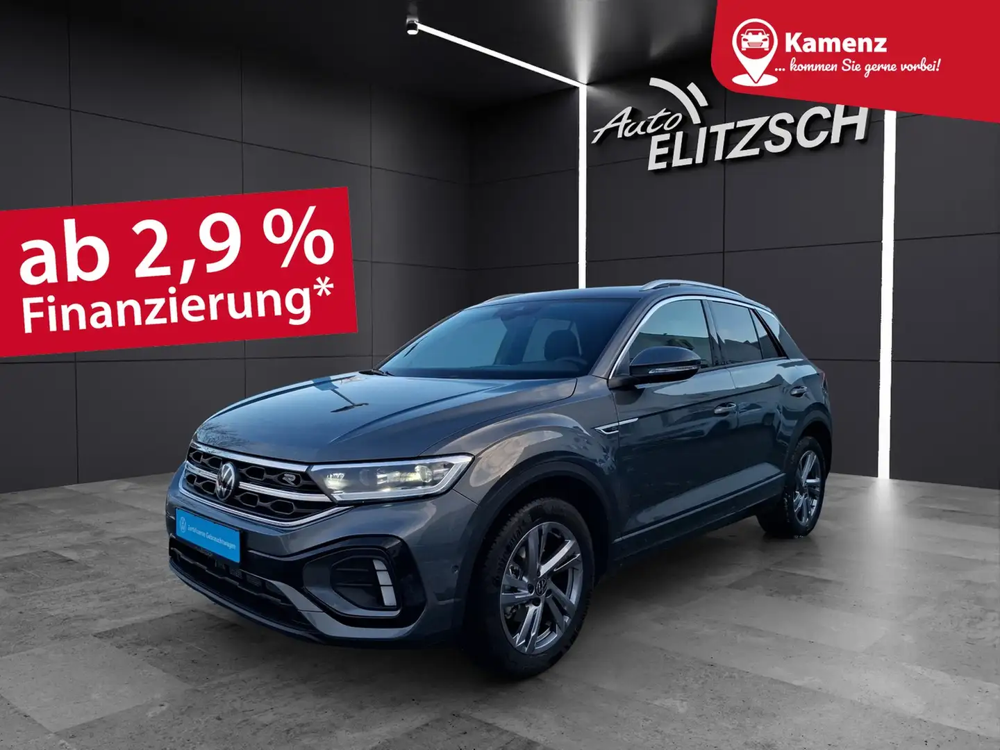 Volkswagen T-Roc TSI R-Line DSG LEDplus Navi AID ACC RFK SH Grau - 1