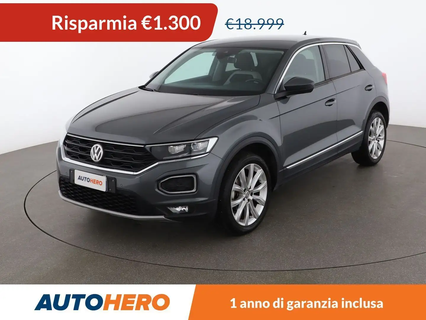 Volkswagen T-Roc 1.6 TDI Advance Gris - 1