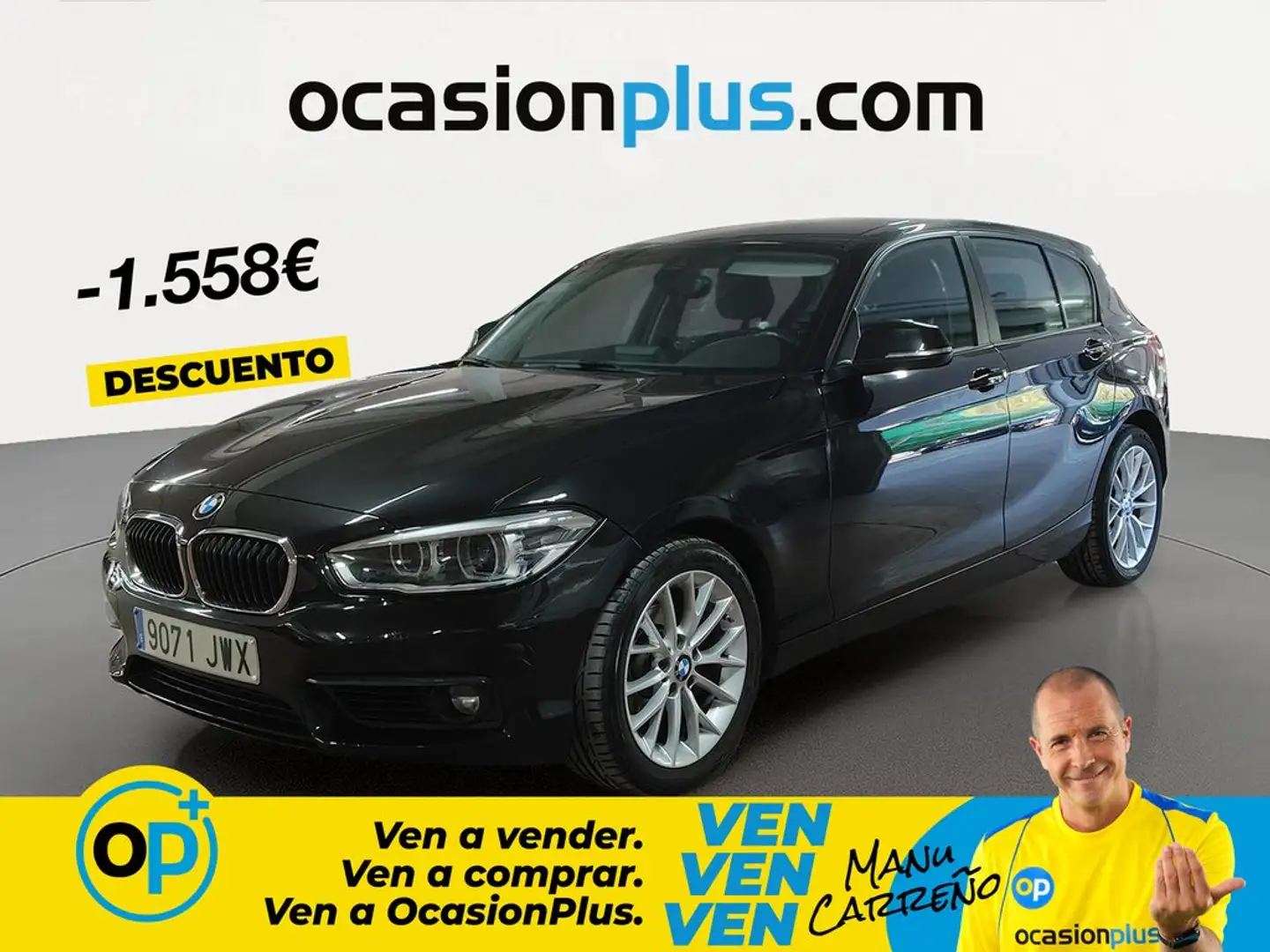 BMW 118 118dA Negro - 1