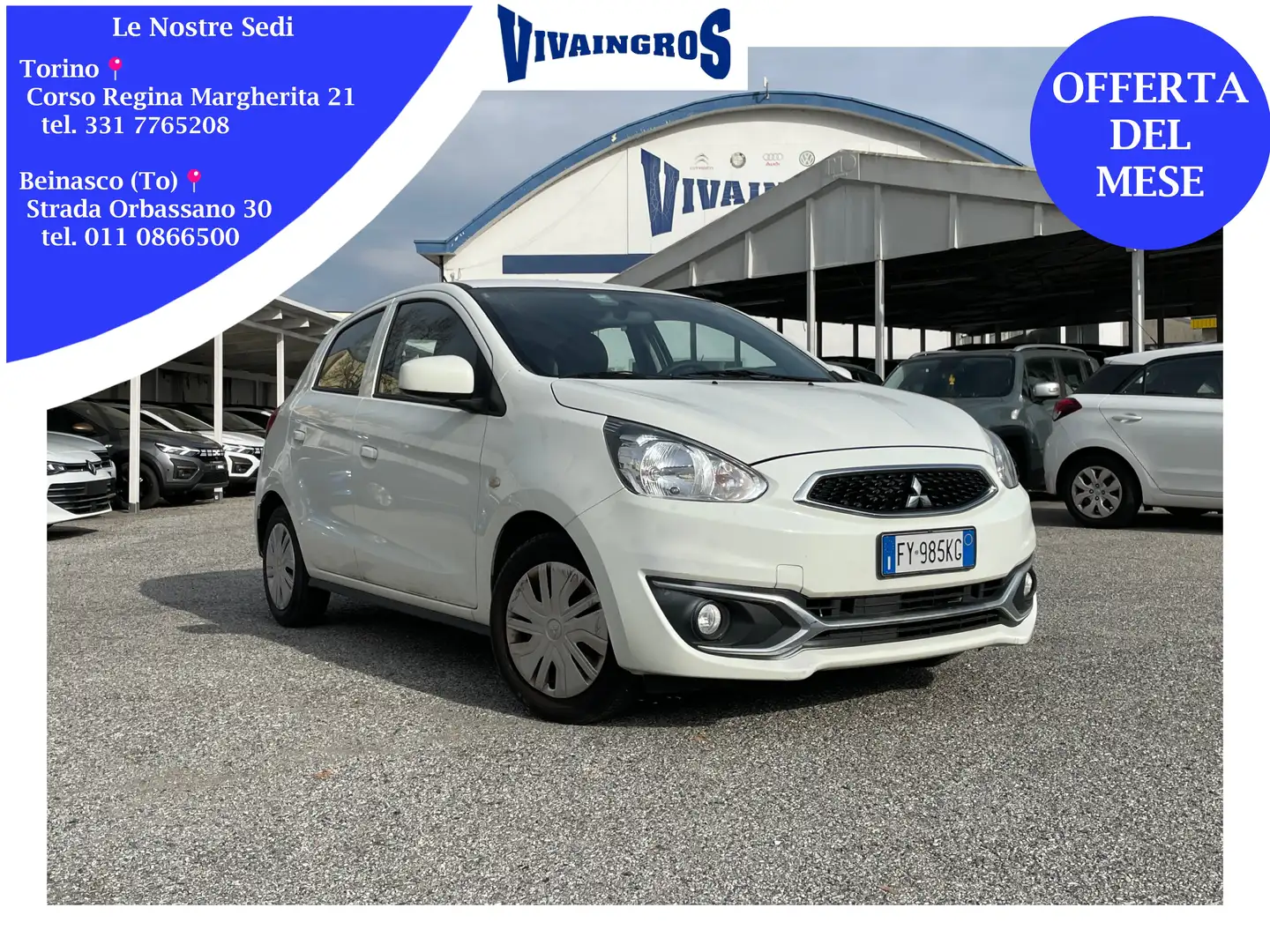 Mitsubishi Space Star 1.0 Invite 70CV / IDEALE PER NEOPATENTATI Bianco - 1