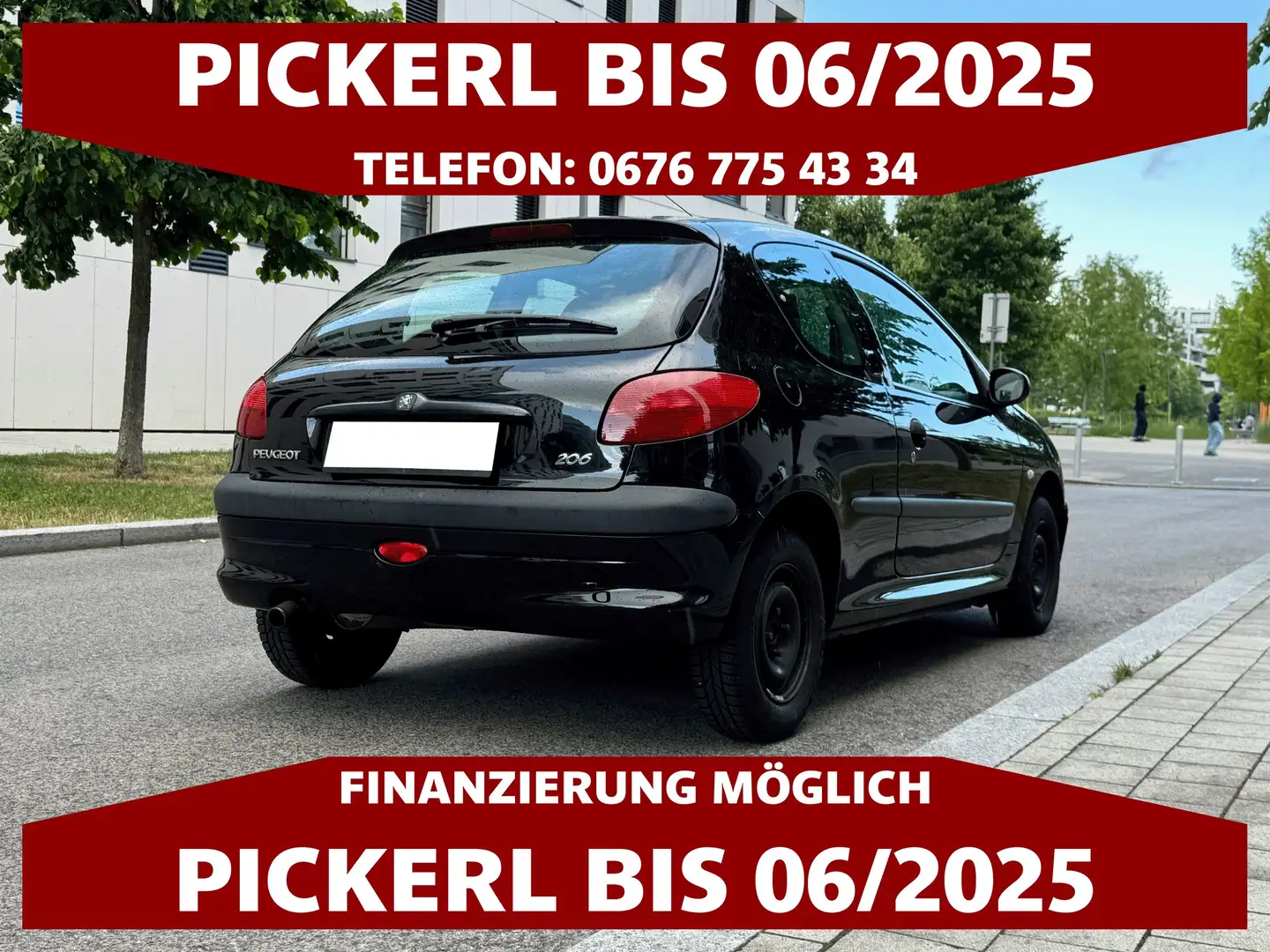 Peugeot 206 XR 1,1 | PICKERL BIS 06/2025 Noir - 2