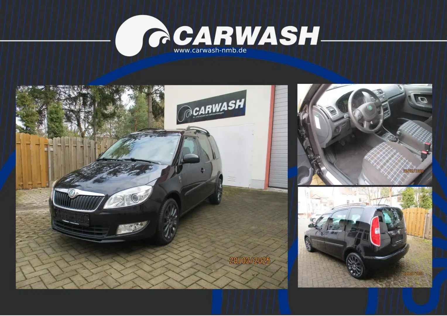 Skoda Roomster Family / PDC / SHZ / TÜV Neu Schwarz - 1