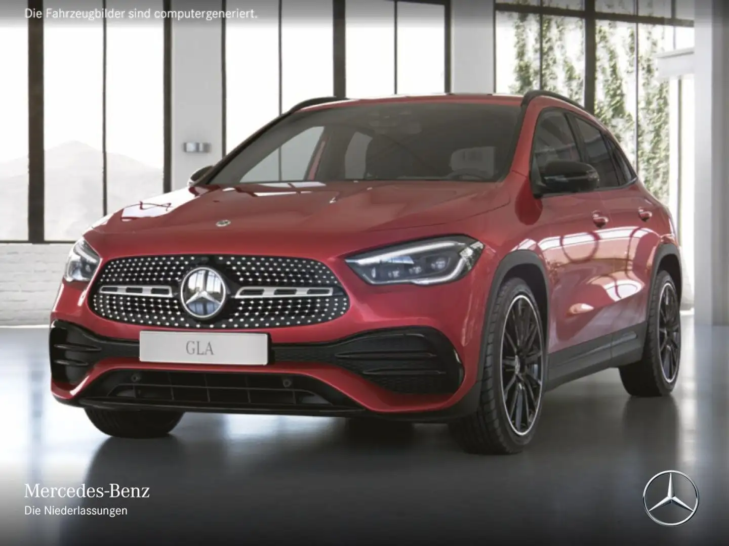 Mercedes-Benz GLA 250 4M AMG+NIGHT+360°+MULTIBEAM+BURMESTER+8G Rot - 2