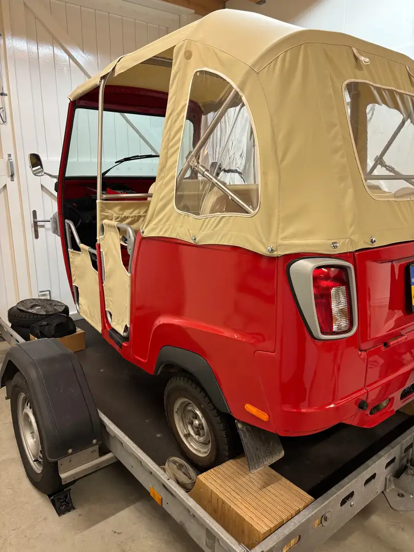 Piaggio Ape Calessino 200 Tuk Tuk met optie ambulance wagen Red - 2