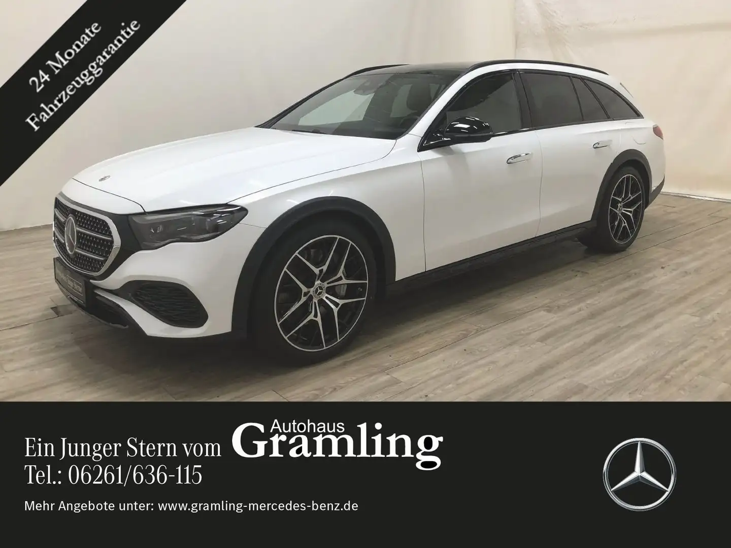 Mercedes-Benz E 300 de T 4M All Terrain AVANTGARDE Dist*AHK*HUD Weiß - 1