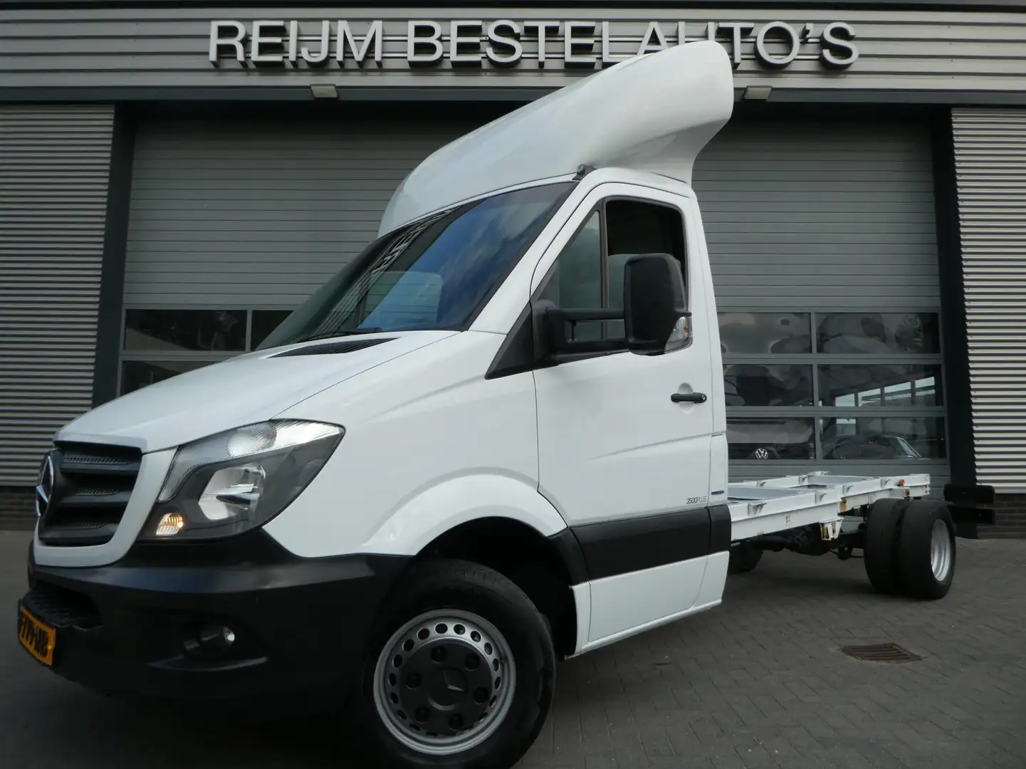 Mercedes-Benz Sprinter 516cdi 433 wb, Euro-6, Automaat, Chassis, Airco. C Wit - 1