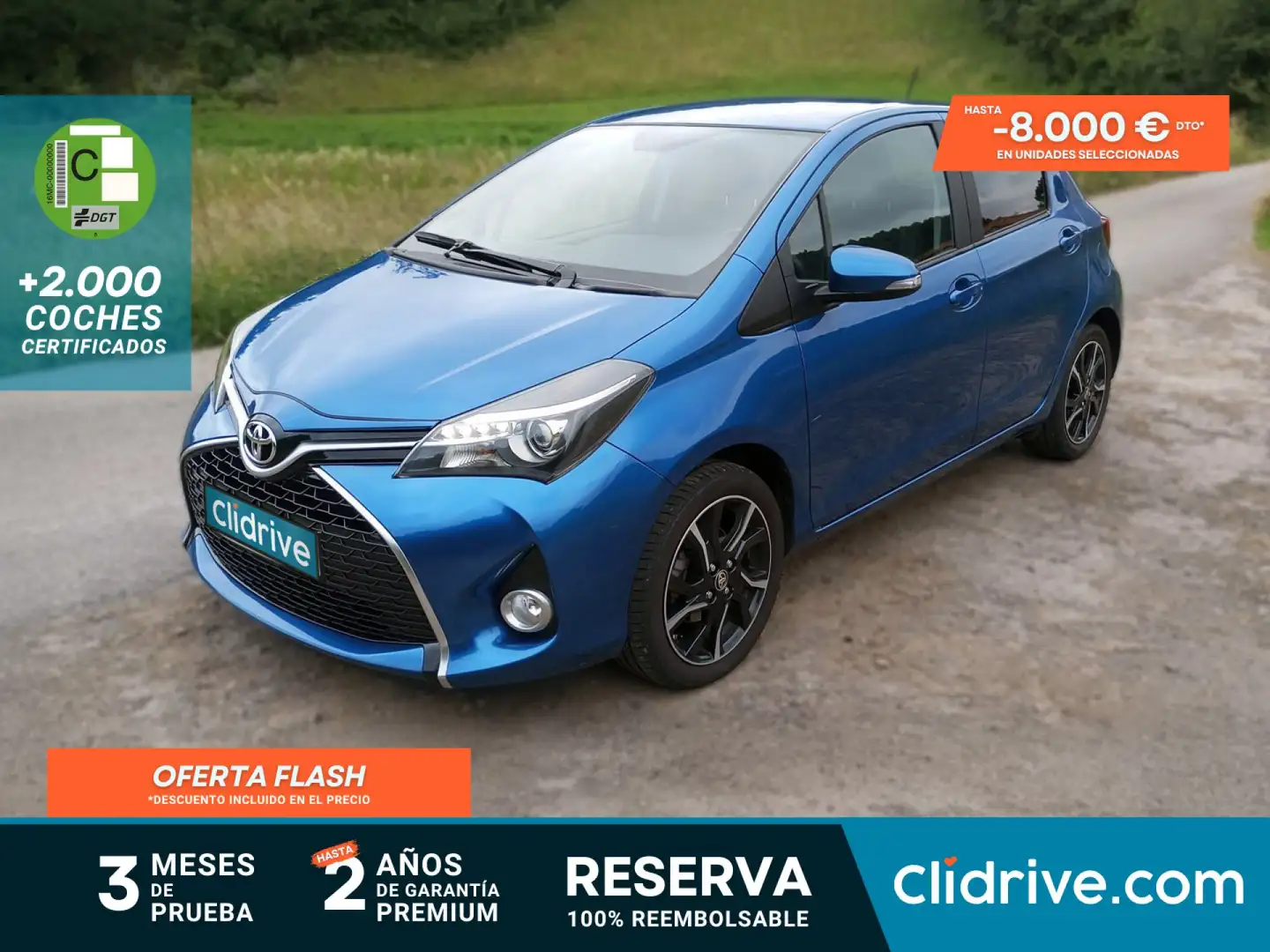 Toyota Yaris 1.3 100 Feel Azul - 1