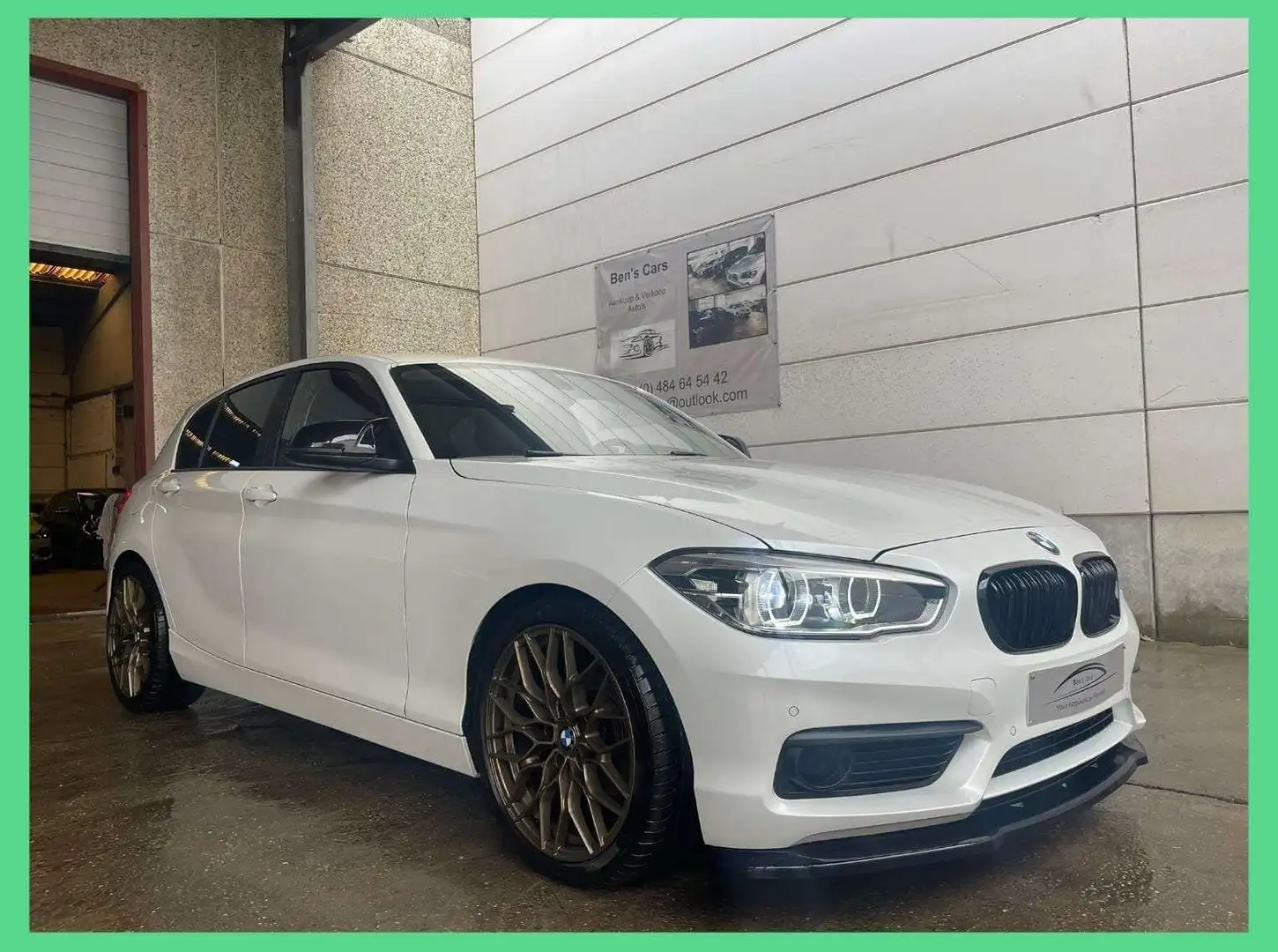 BMW 116 116i Sport *Gps/Leder/Led * Blanc - 1