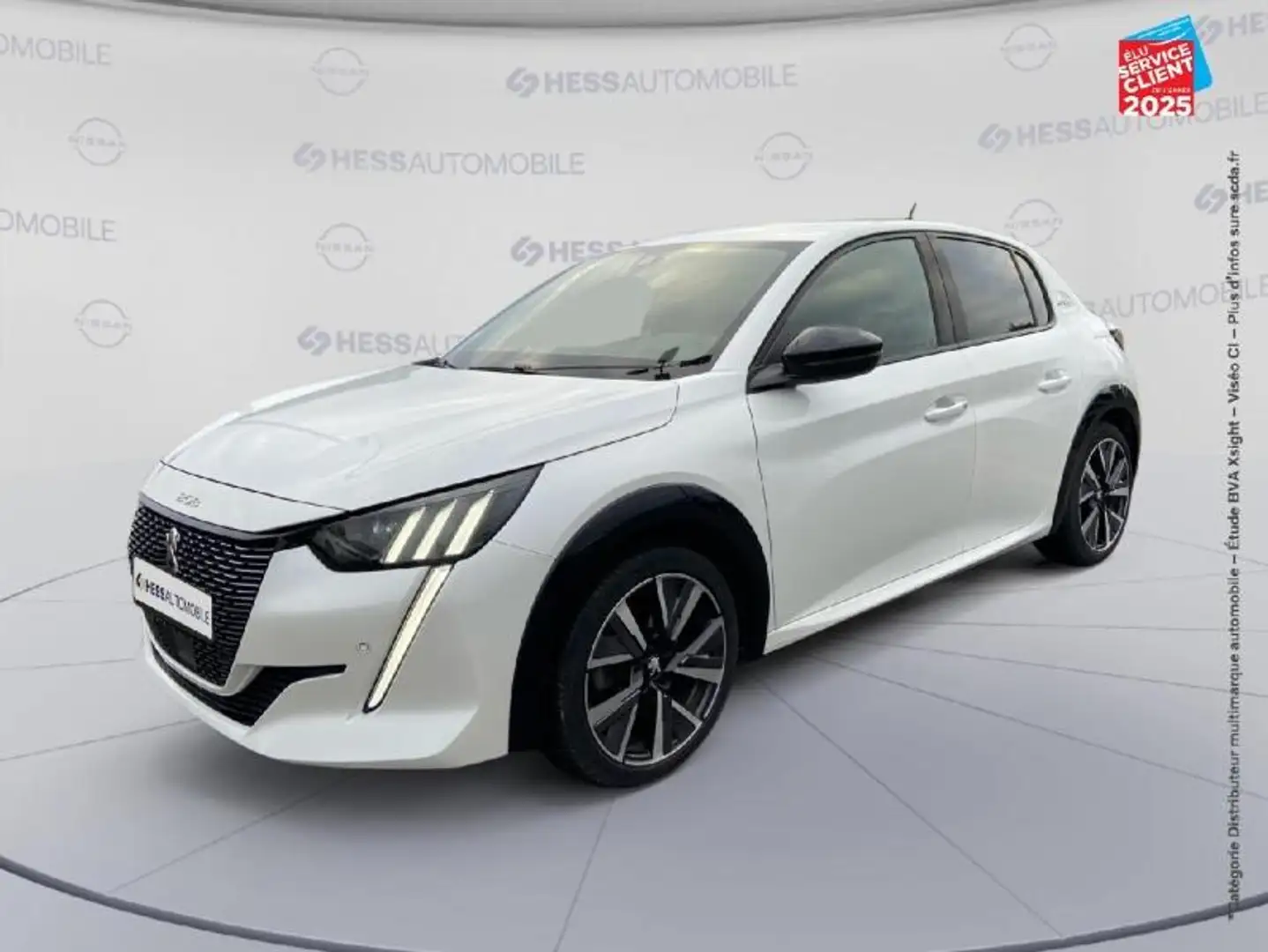 Peugeot 208 1.2 PureTech 100ch S\u0026S GT Line Blanc - 1