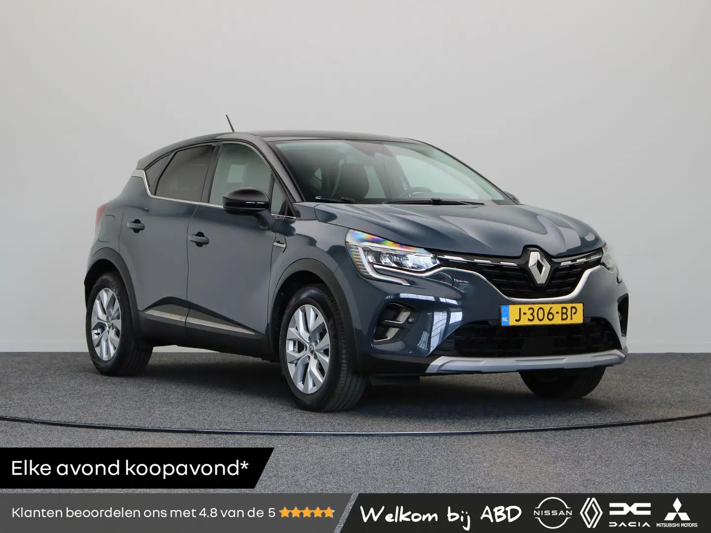 Renault Captur TCe 100pk Intens | Dealer onderhouden | Achteruitr Blauw - 1