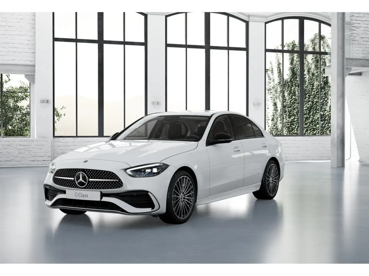 Mercedes-Benz C 200 d AMG-Sport/360/Night/Distr/Stdhz/Sound/19 Weiß - 1