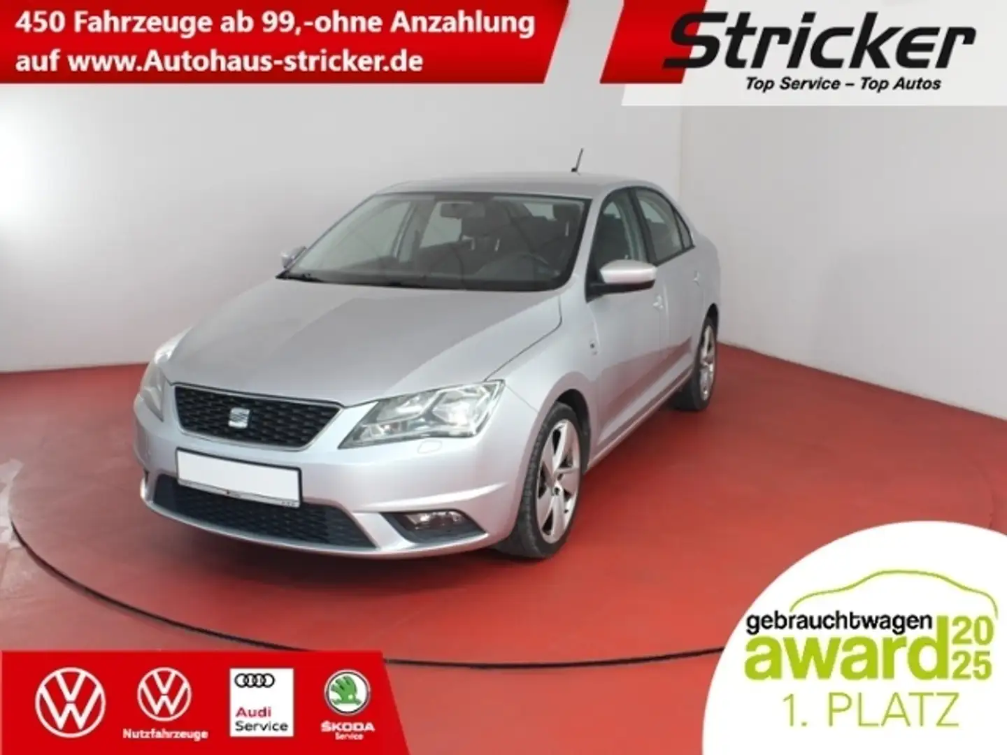 SEAT Toledo Style 1.2 TSI TÜV bis 03.2027 Navi Bluetooth Argintiu - 1