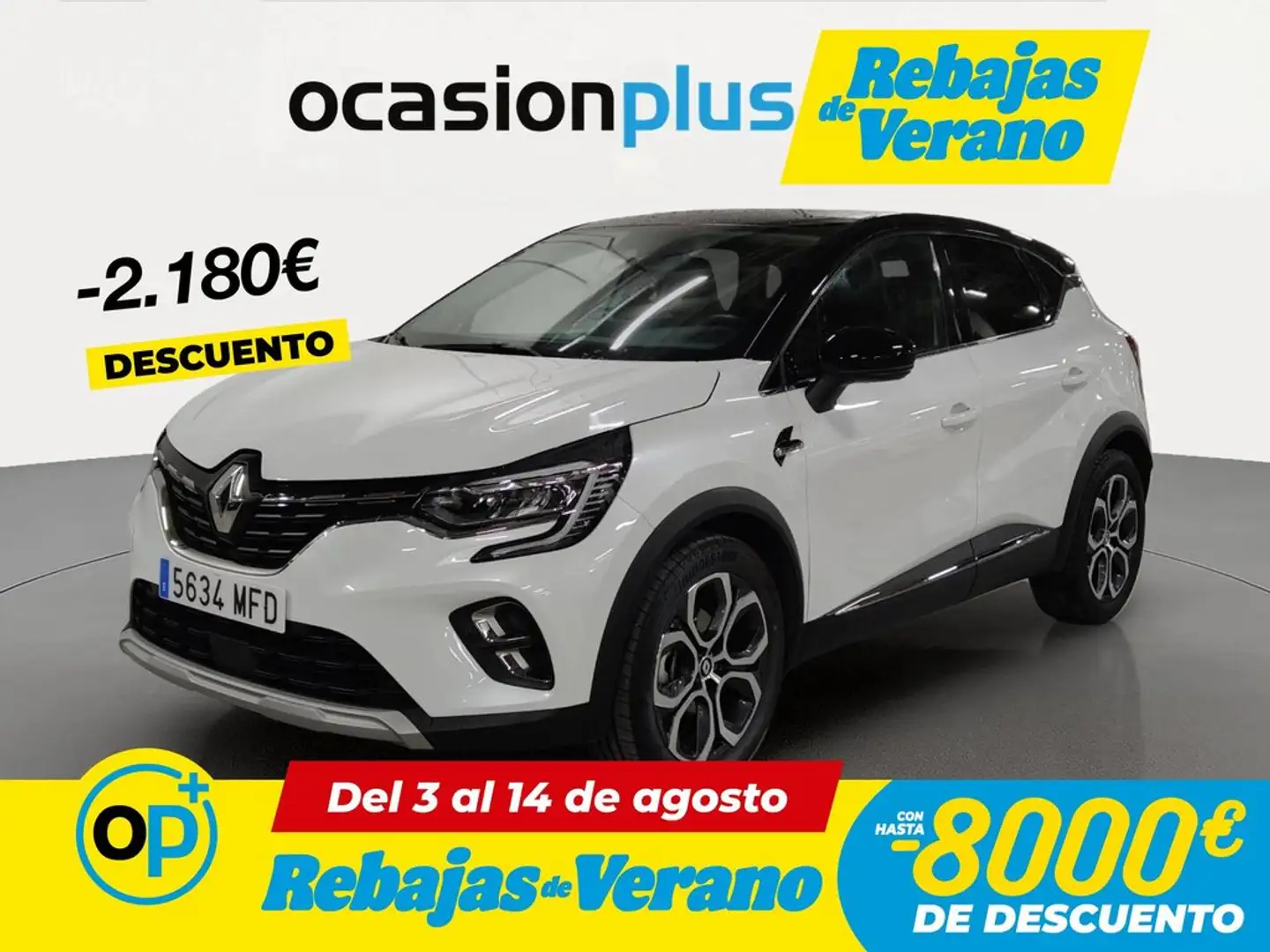 Renault Captur E-TECH Híbrido Techno 105kW Blanco - 1