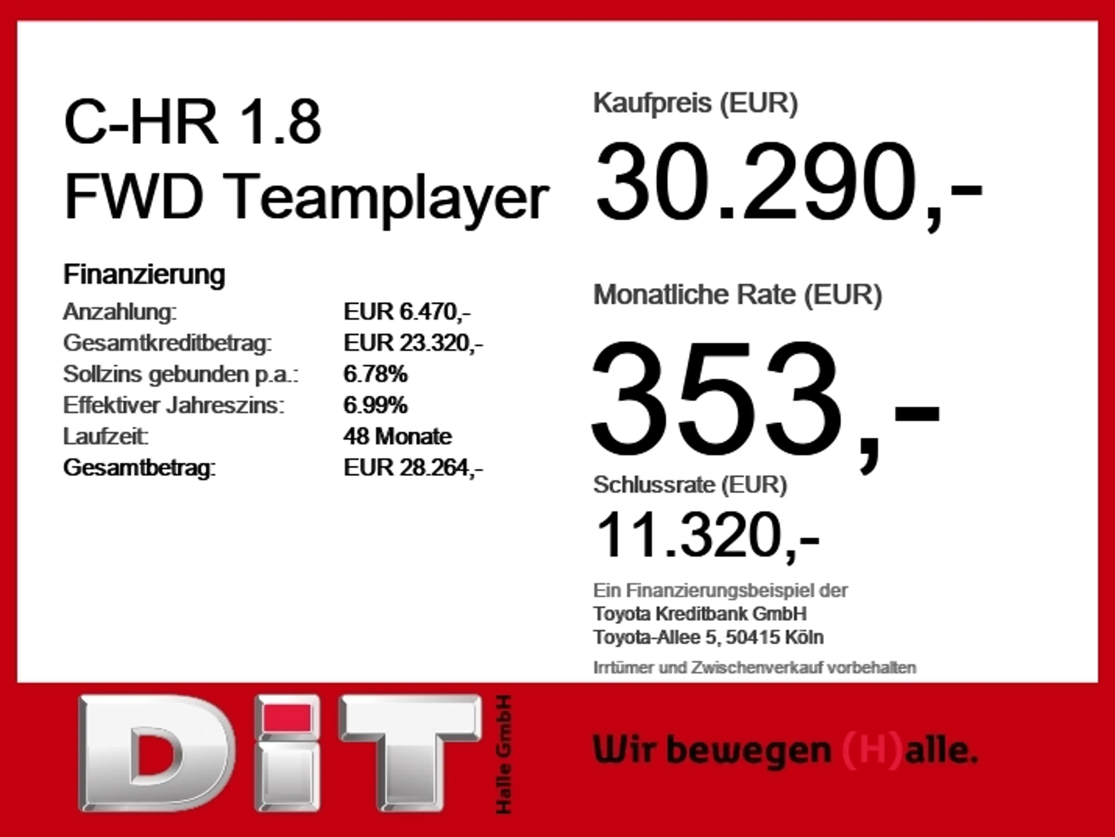 Toyota C-HR 1.8 FWD Teamplayer Technik-Paket — photo 5