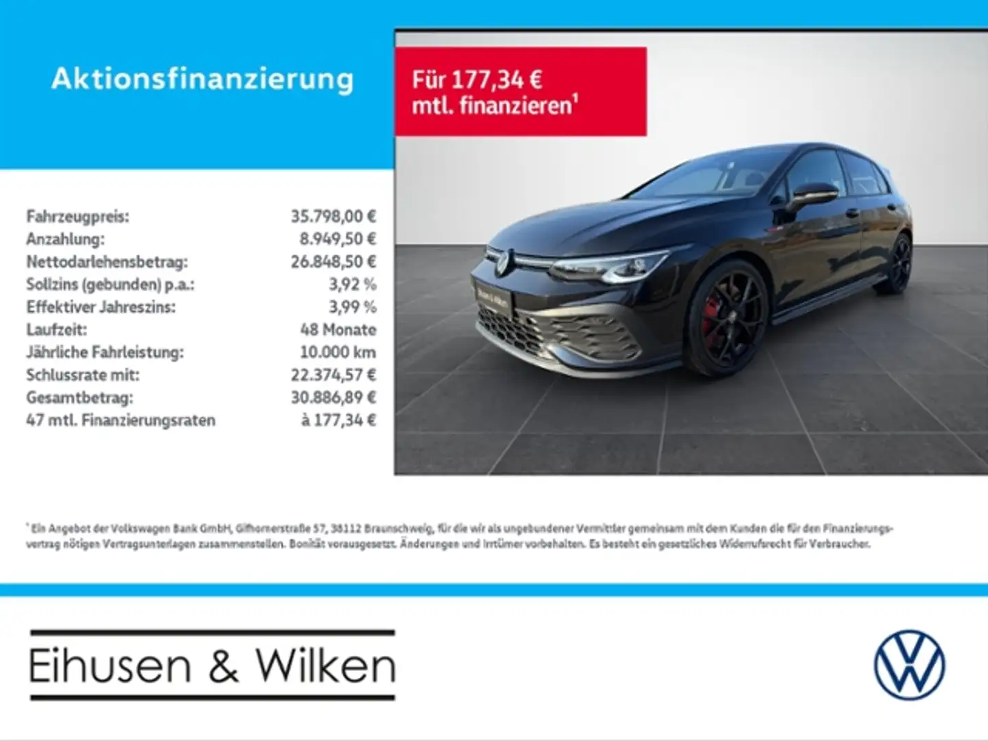 Volkswagen Golf VIII +GTI+CLUBSPORT+BLACK STYLE+PANO+ Noir - 1
