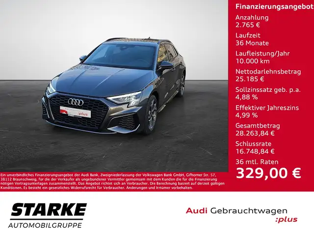 Audi A3 Sportback 40 TFSI e S tronic S line NaviPlus LE...