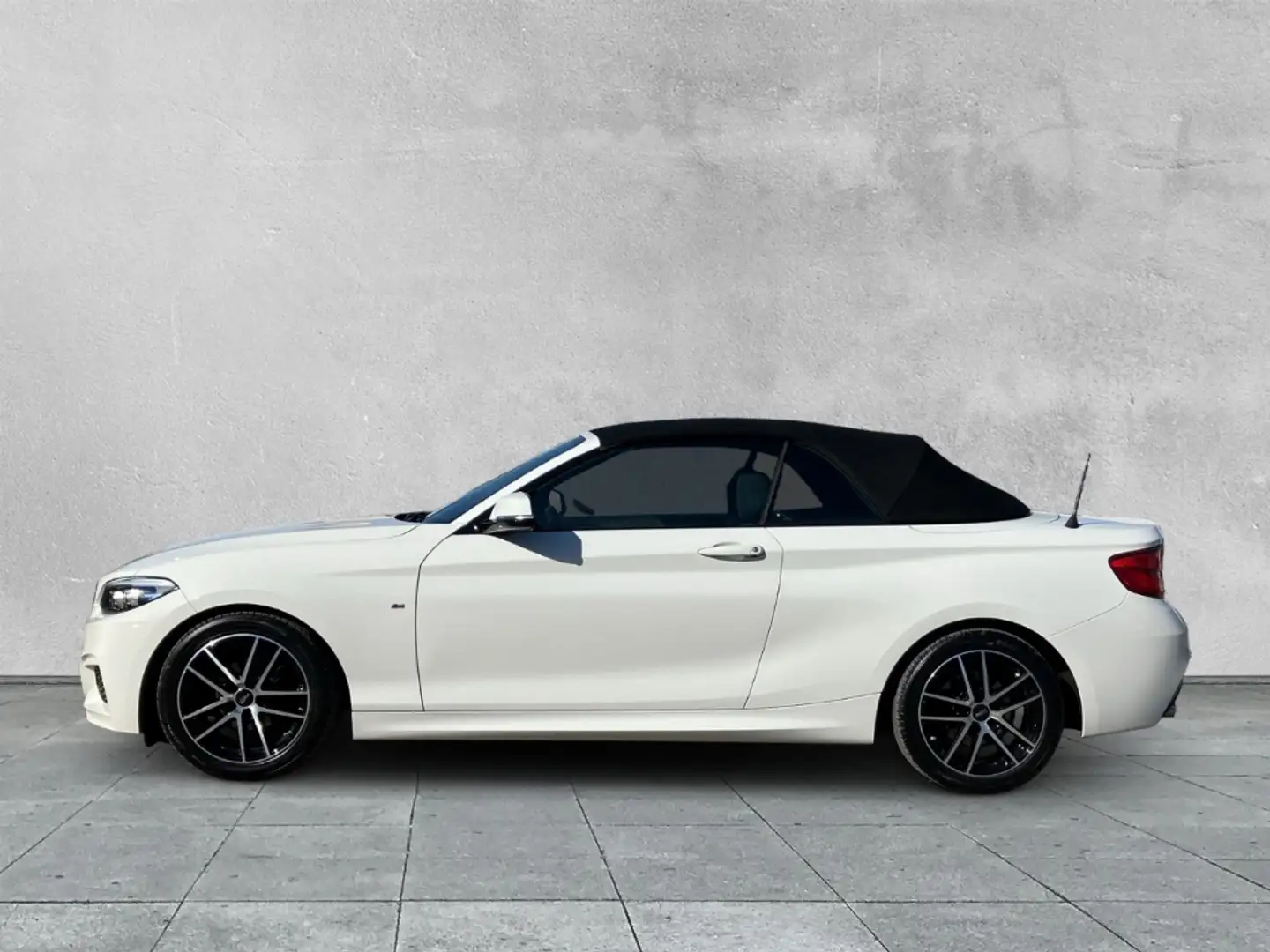 BMW 218 i M Sport Cabriolet NAVI+LED+SHZ+KLIMA+TEMPO Blanc - 2