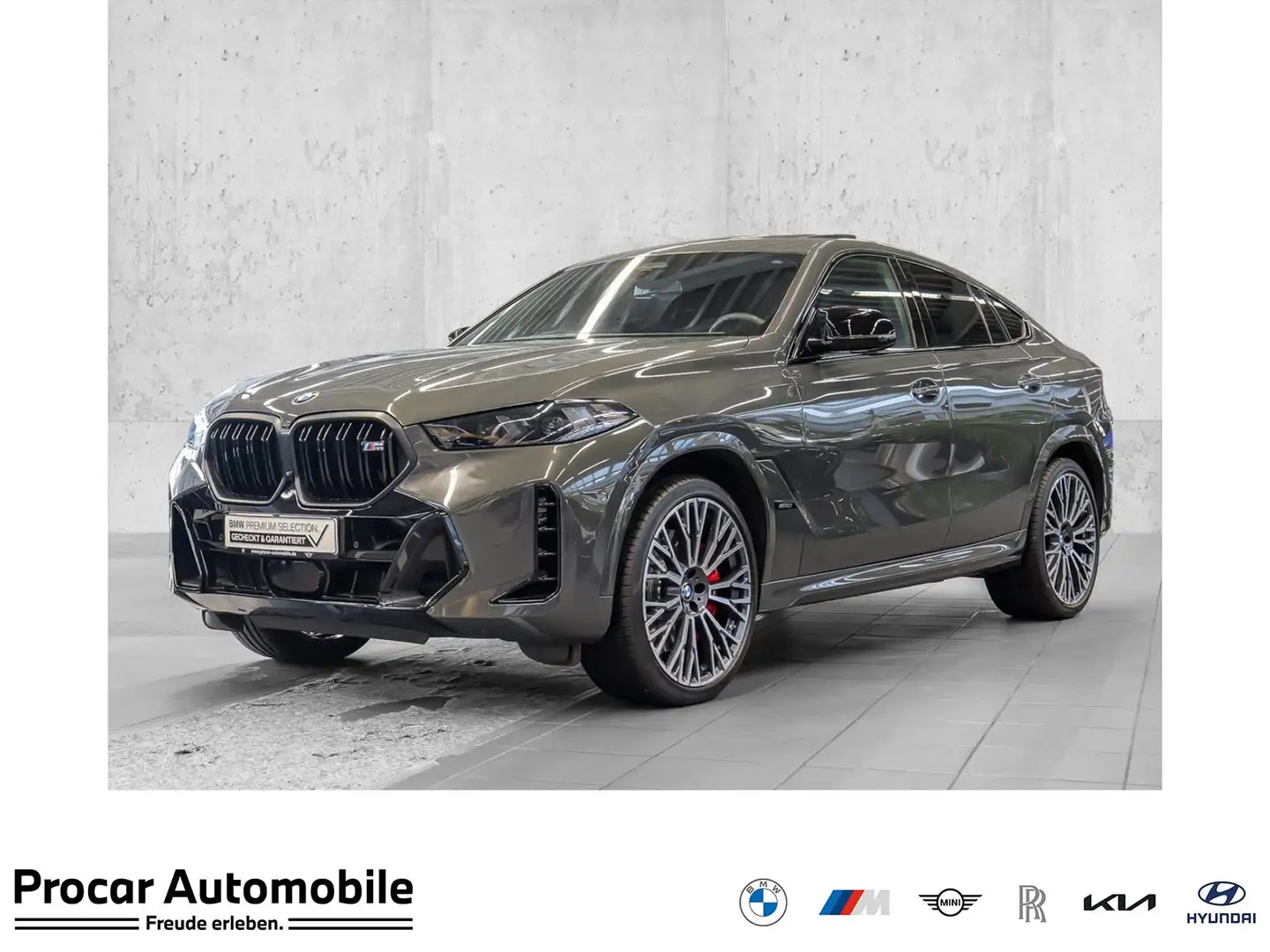BMW X6 M60i xDrive M Sport PANO RFK NAVI LED DAB LM Grau - 1