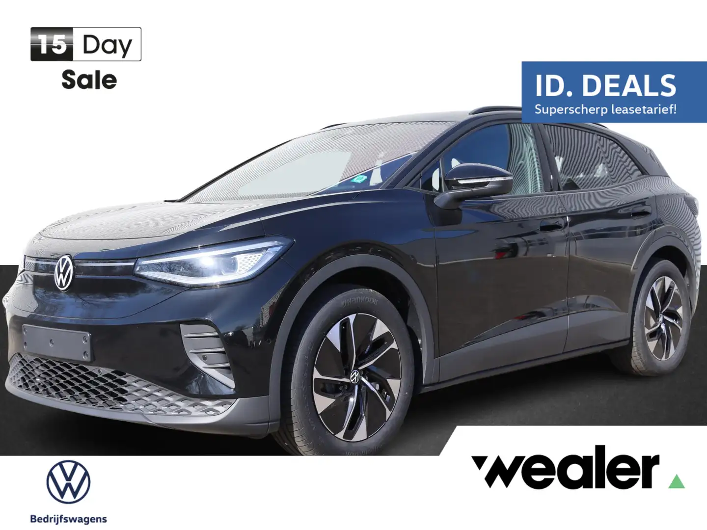 Volkswagen ID.4 Pro Business 77 kWh accu, 210 kW / 286 pk SUV Elek Zwart - 1