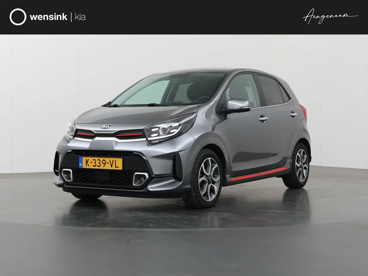 Kia Picanto 1.0 DPi GT-Line | Navigatie | Parkeercamera | Appl Gris - 1