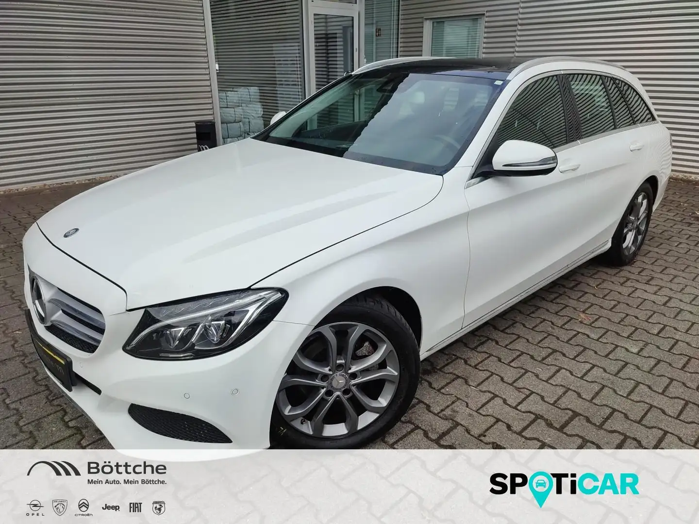 Mercedes-Benz C 180 PANORAMADACH*AHK*TEILLEDER Fehér - 1