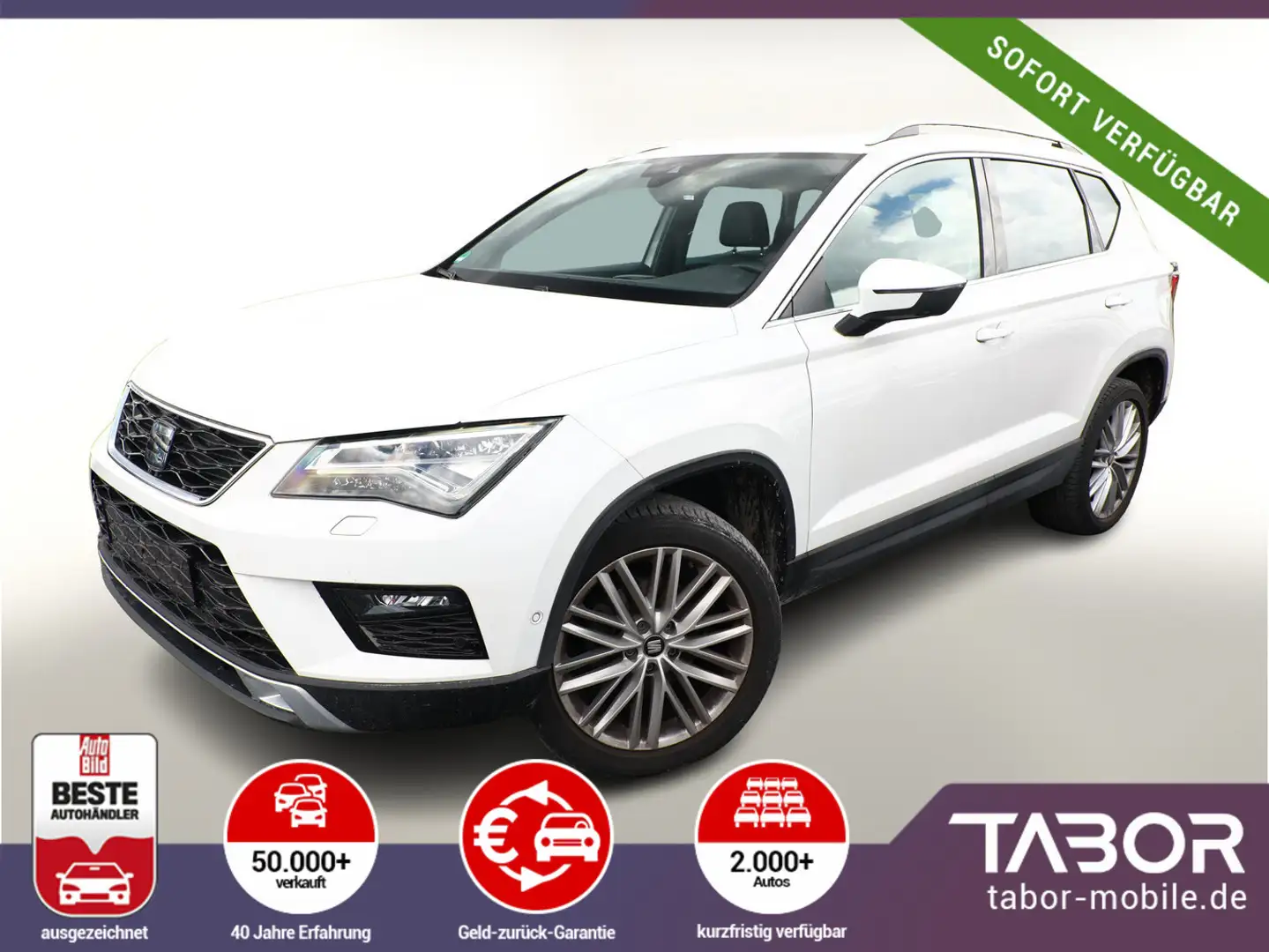 SEAT Ateca 1.5 TSI 150 DSG Xcellence Nav ACC PDC SHZ Weiß - 1