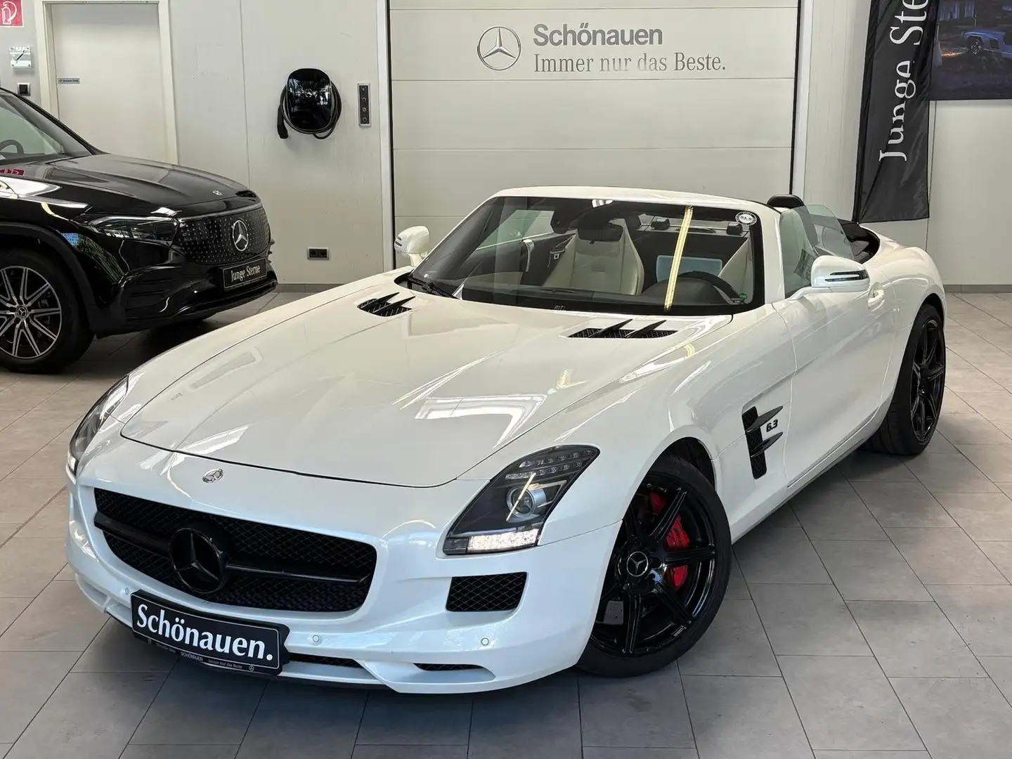 Mercedes-Benz SLS AMG Roadster DESIGNO+B&O+EX SCHWEIZ Blanc - 2
