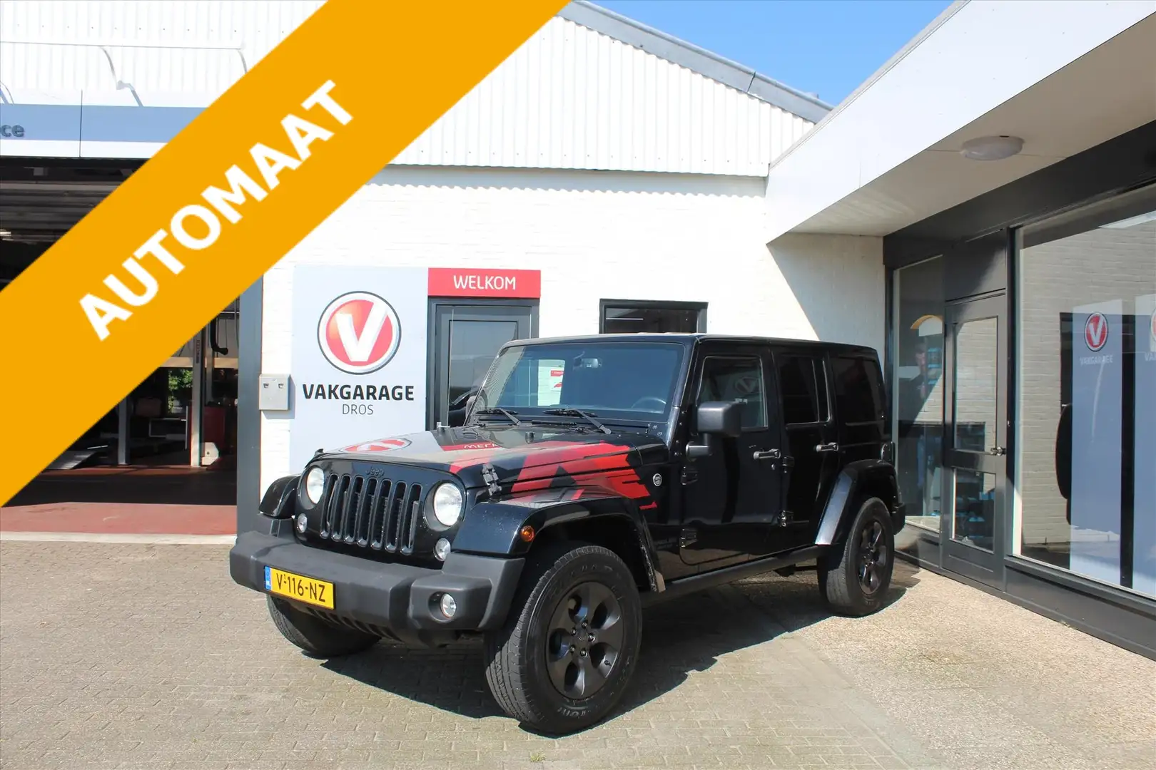 Jeep Wrangler 2.8 16V 200pk 4D Aut. VAN (Euro 6) Night Eagle Noir - 1