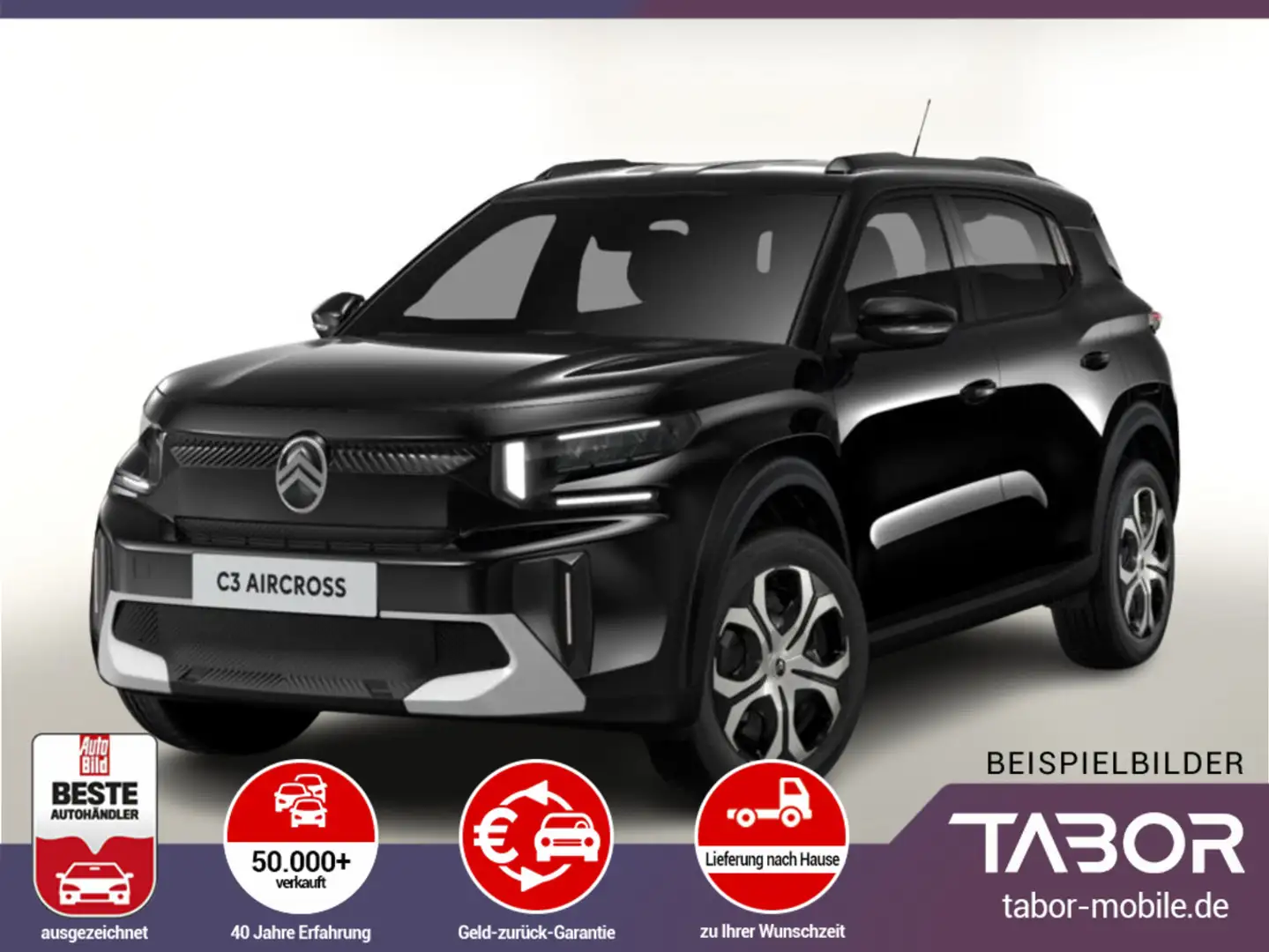 Citroen C3 Aircross MHEV 145 eDSC6 PLUS SHZ Kam CarP LED Noir - 2