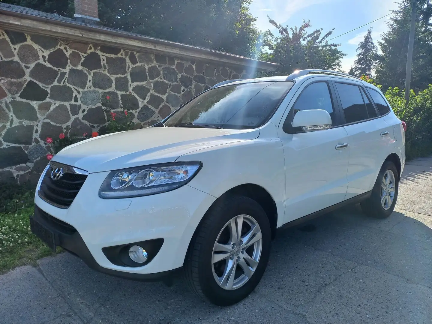 Hyundai SANTA FE 2.2 CRDi Premium Blanc - 1