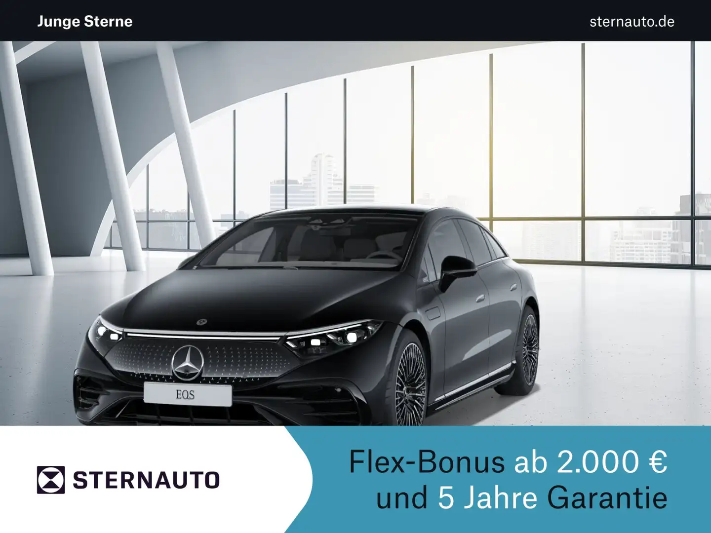 Mercedes-Benz EQS EQS 450+ AMG Distr Pano 360 Cam FondEnt HA Lenkung Schwarz - 1