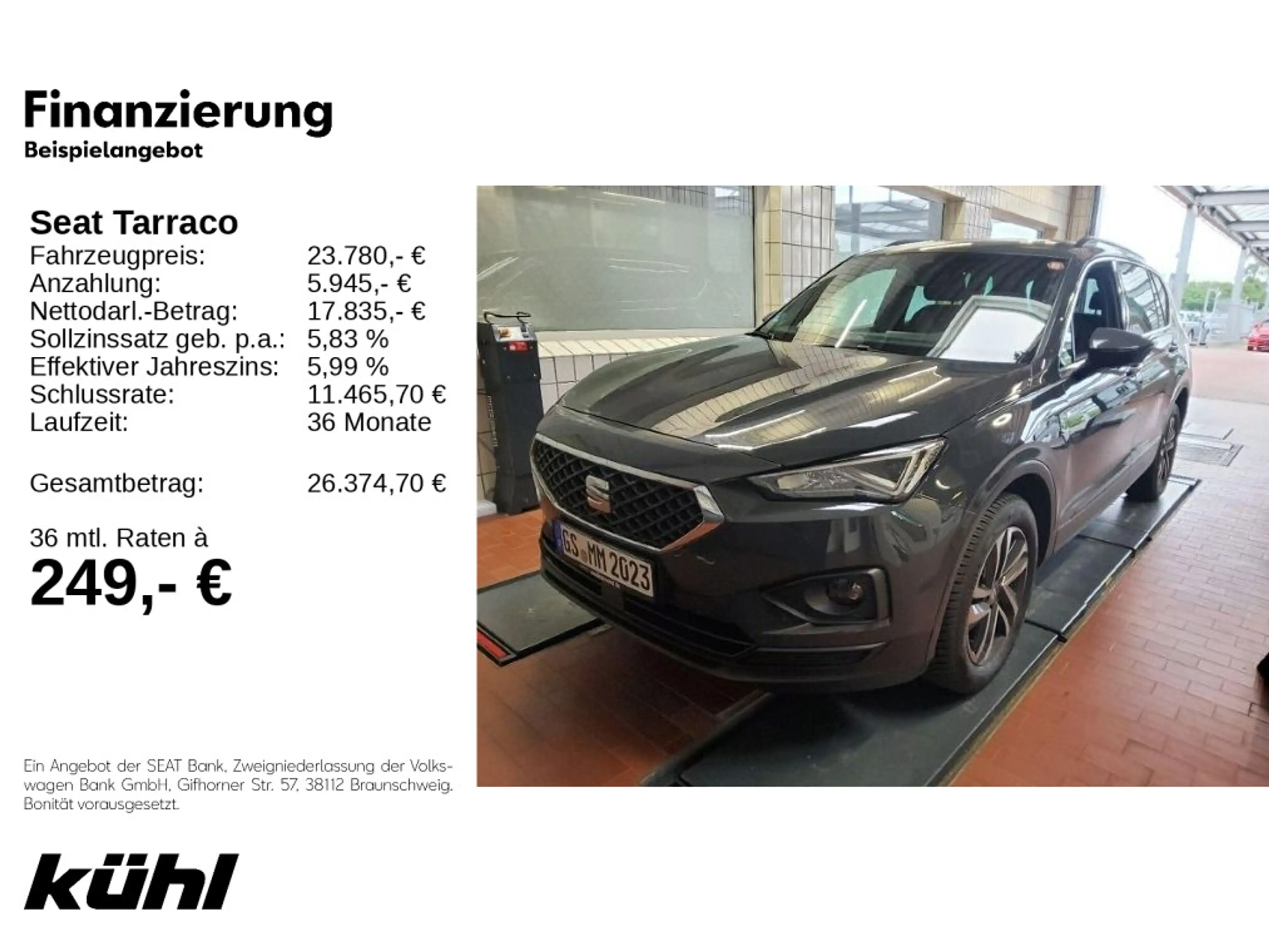 SEAT Tarraco 1.5 TSI DSG Style LED/ACC/Kamera/Navi/AH