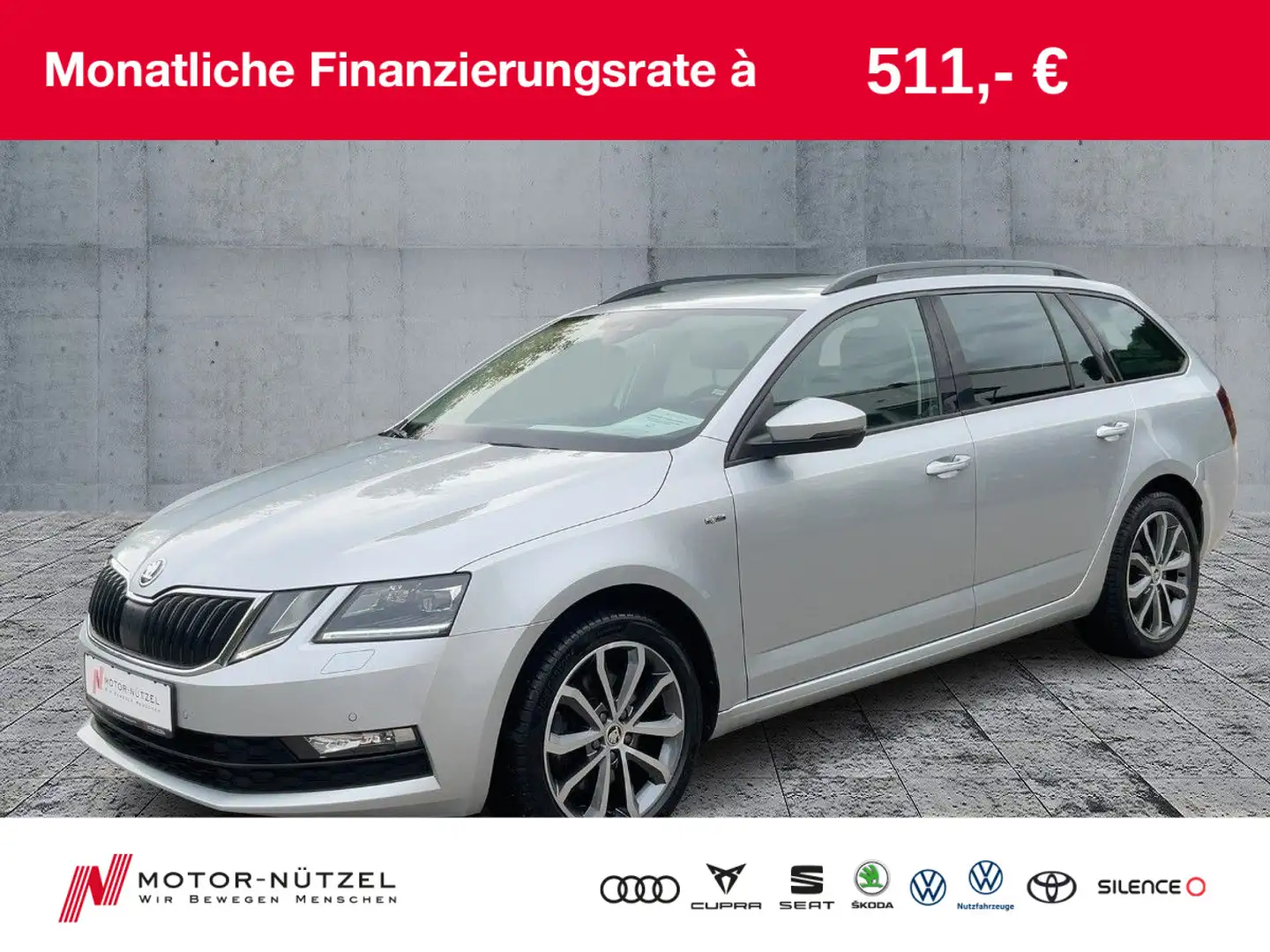 Skoda Octavia Combi 2.0 TSI DSG SOLEIL LED+NAV+ACC+RFK Argento - 1