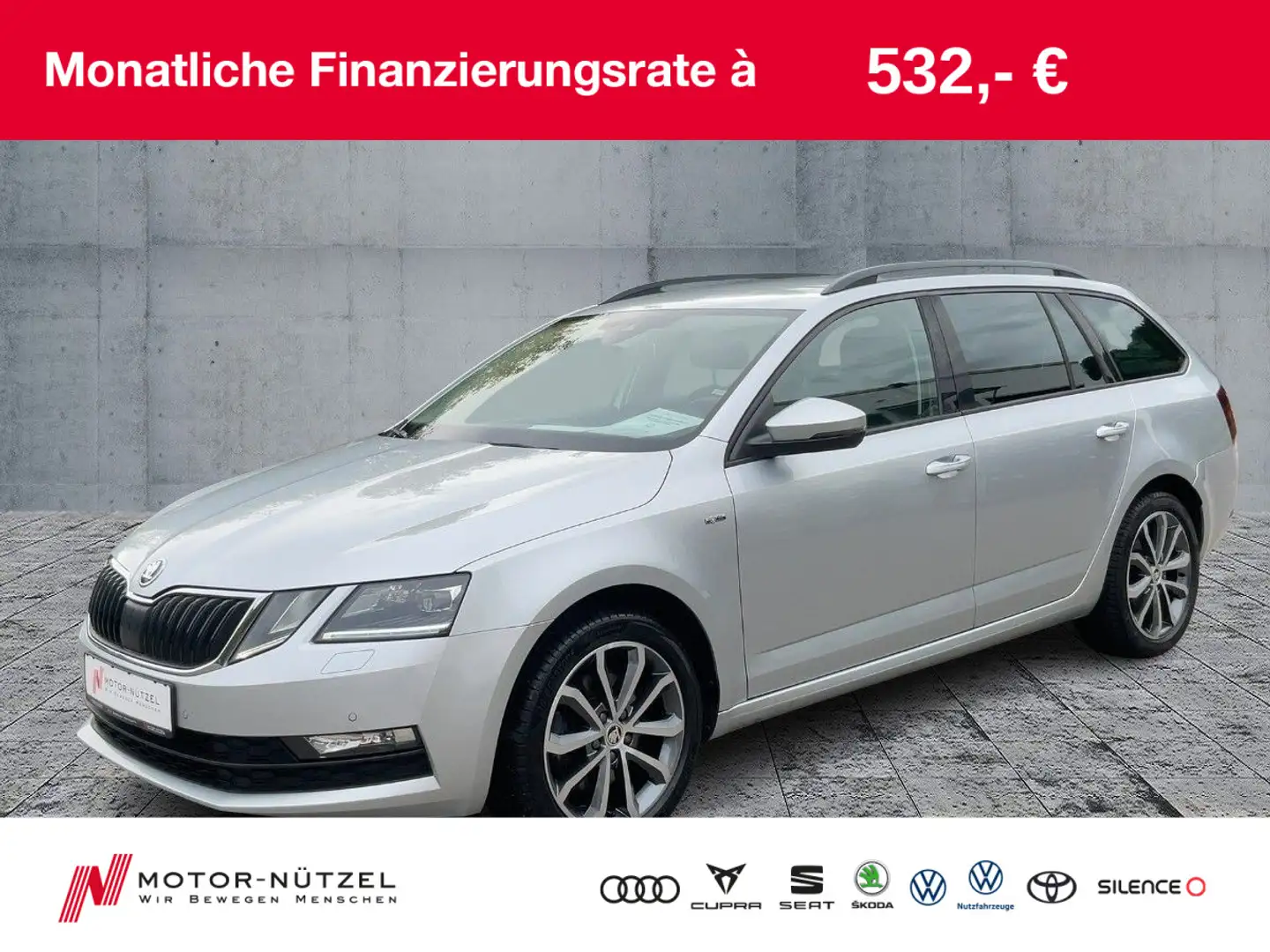 Skoda Octavia Combi 2.0 TSI DSG SOLEIL LED+NAV+ACC+RFK Plateado - 1