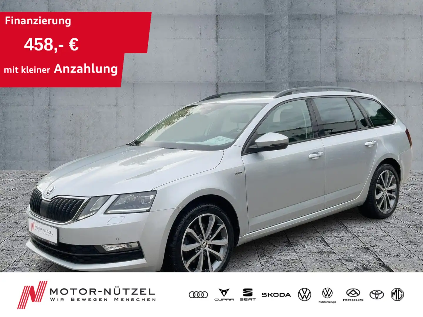 Skoda Octavia Combi 2.0 TSI DSG SOLEIL LED+NAV+ACC+RFK Silber - 1