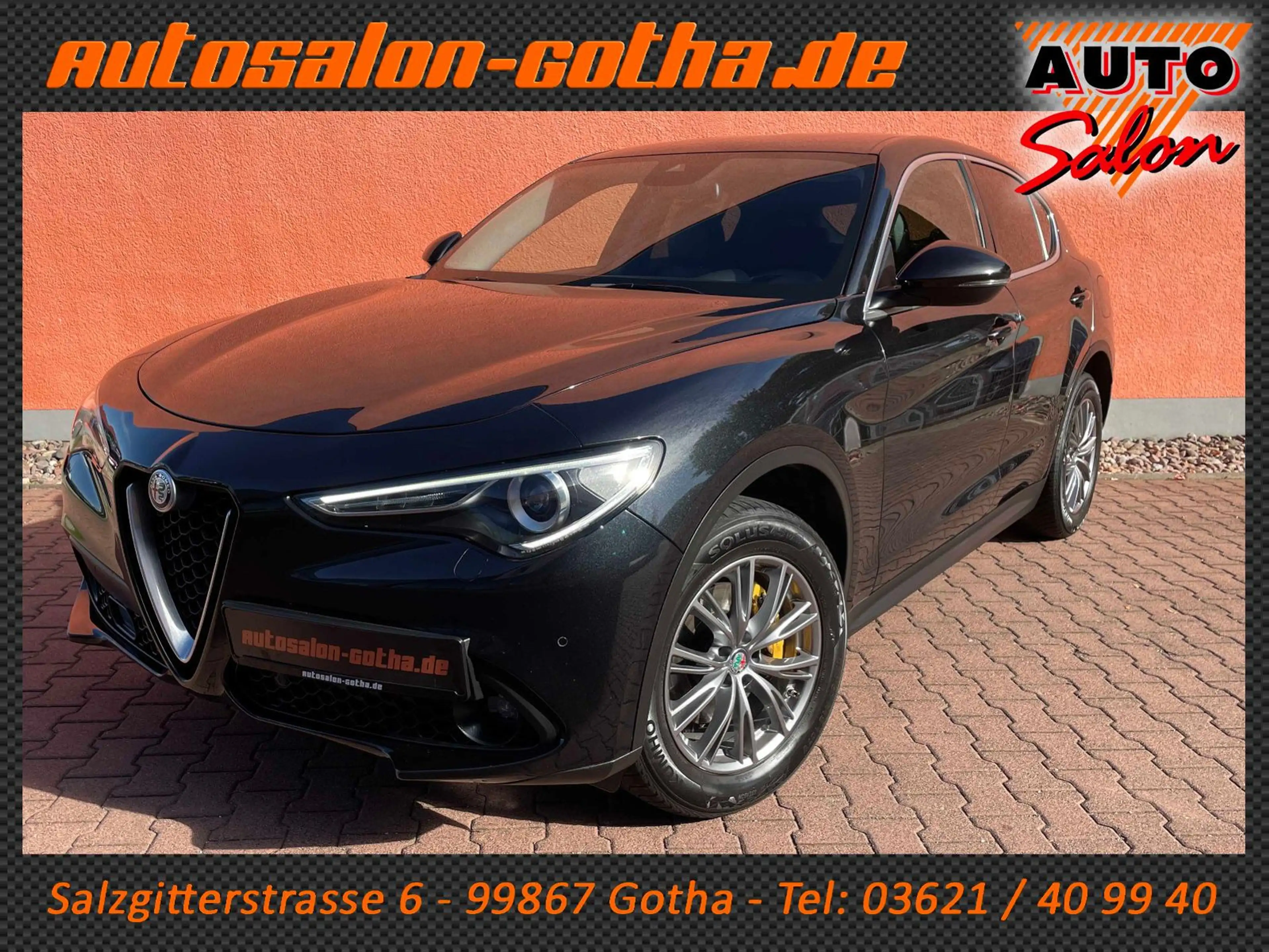 Alfa Romeo Stelvio Lusso Q4 NERO VULCANO 1.Hd+Scheckheft