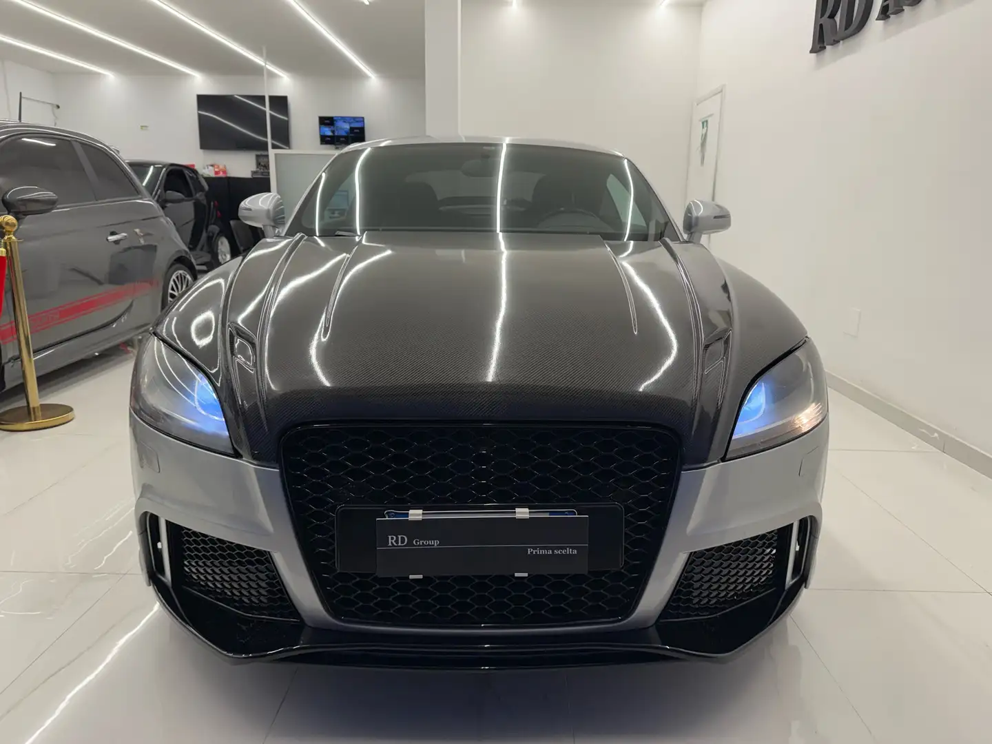 Audi TT coupé 1.8 TFSI S-Line Full carbon cofano  Scarico Grigio - 2