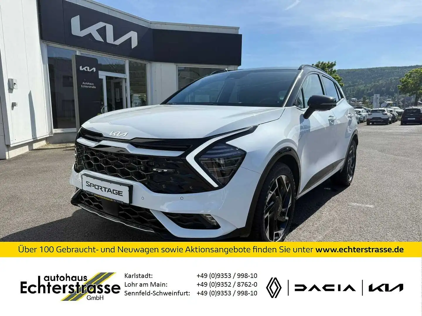 Kia Sportage GT-Line 1.6 T-GDI 2WD DCT +360+H/K Blanc - 1