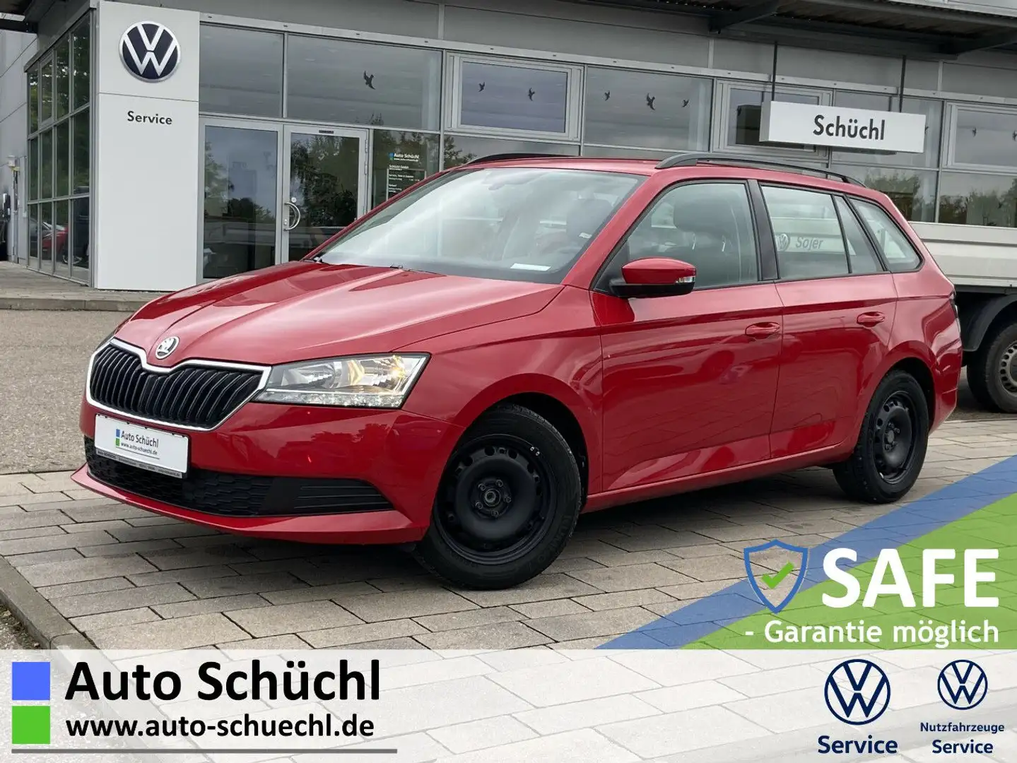 Skoda Fabia Combi 1.0 TSI DACHRELING+KLIMA+SMART-LINK+ Rot - 1