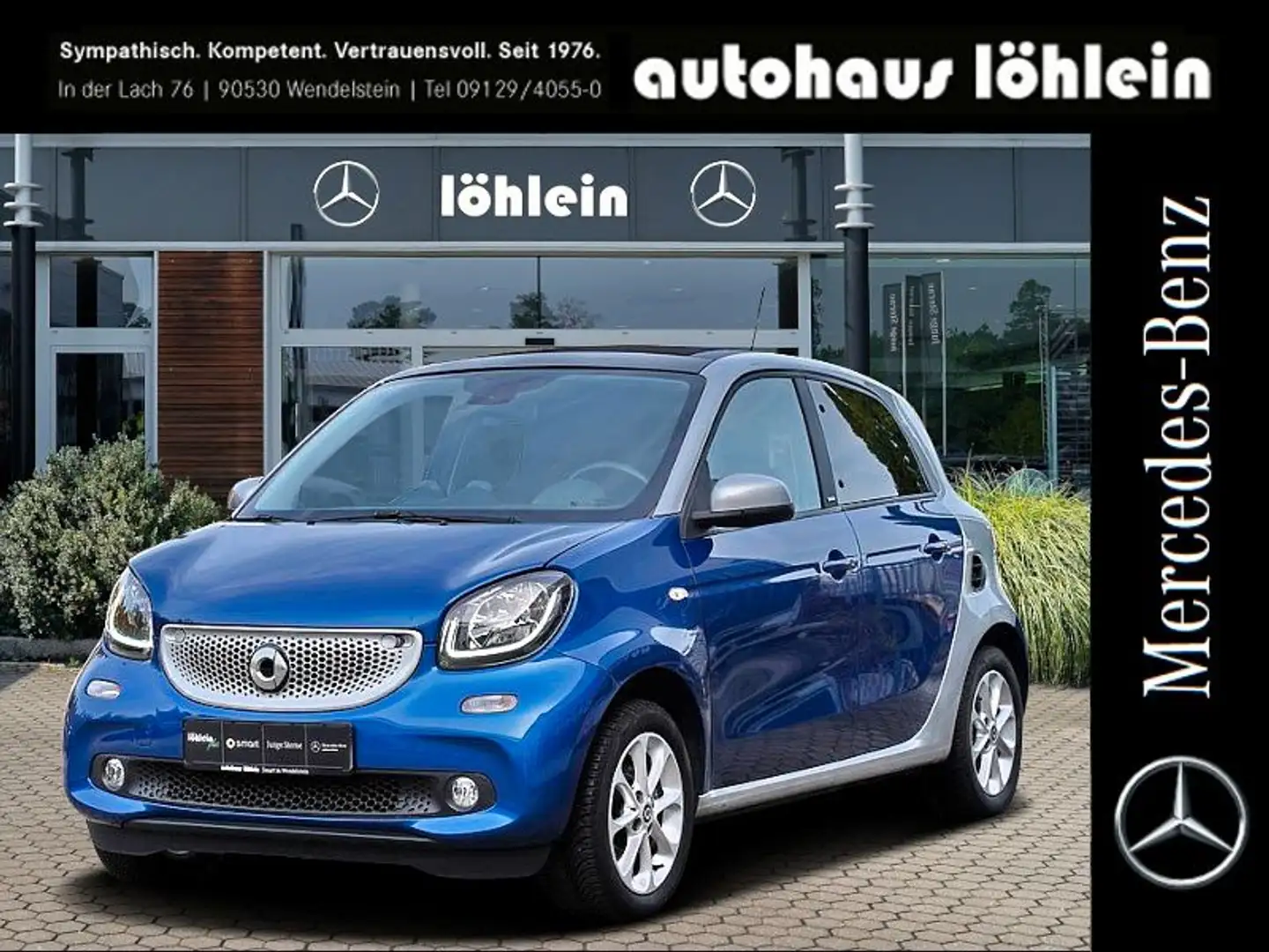 smart forFour AMBIENTE+SITZHZG+NAVI+SCHIEBEDACH Blau - 1