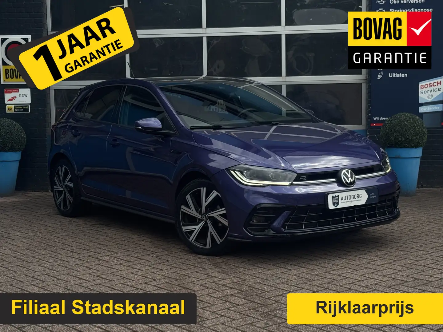 Volkswagen Polo 1.0 TSI R-Line Business Prijs Inclusief Onderhoud Paars - 1