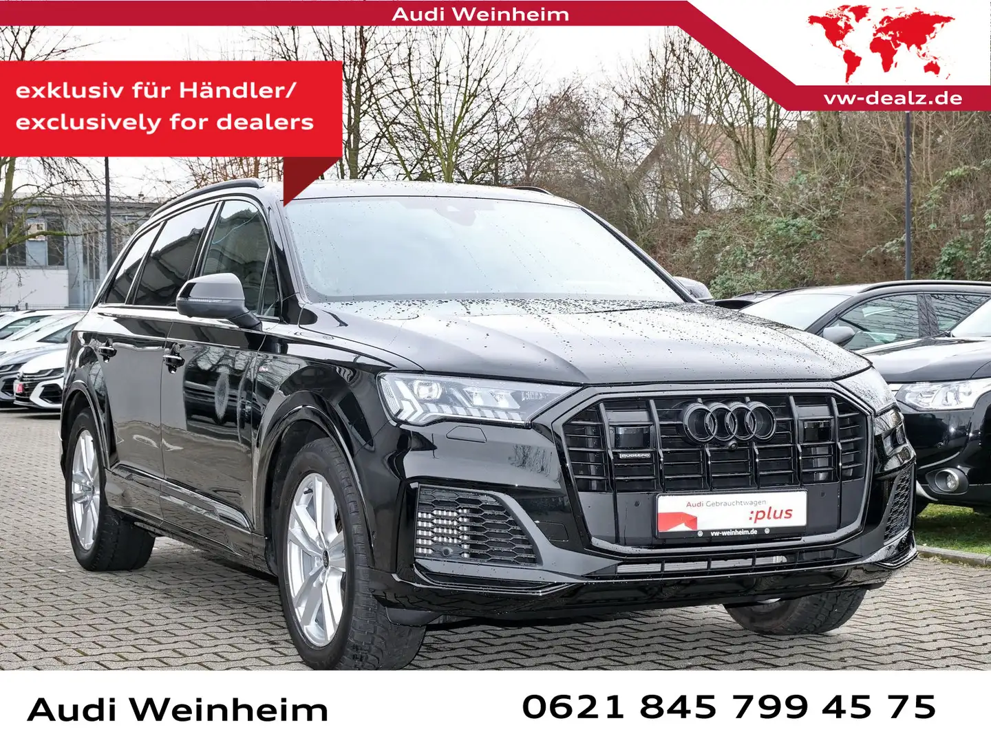 Audi Q7 55 V6 TFSI quattro S-line Black-Plus-Paket Ma Schwarz - 2