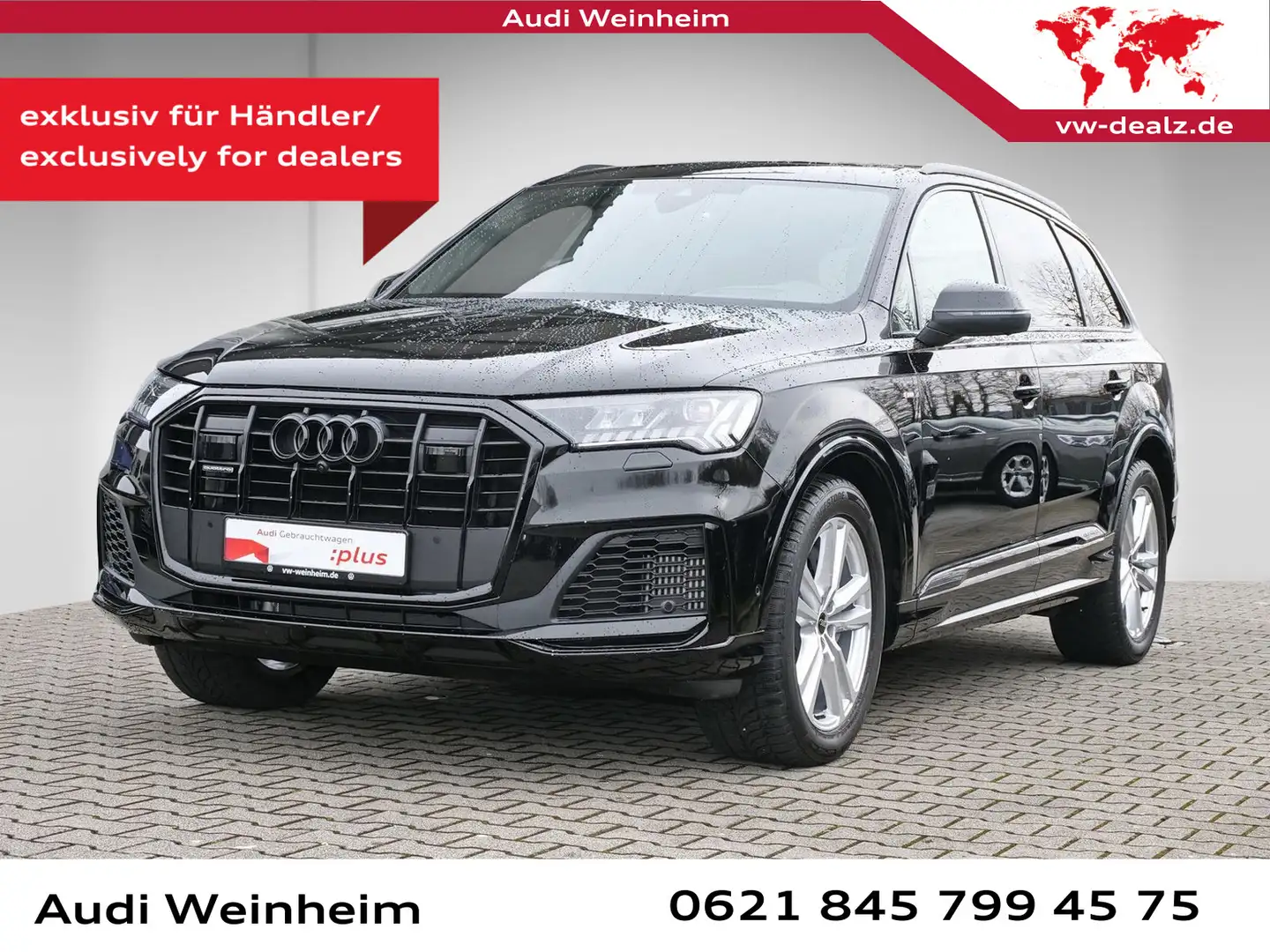 Audi Q7 55 V6 TFSI quattro S-line Black-Plus-Paket Ma Schwarz - 1