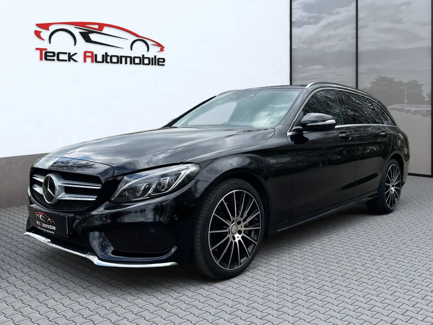 Mercedes-Benz C 400 T 4Matic/AMG/ACC/PANO/HEAD UP/BURMESTER/ Fekete - 1
