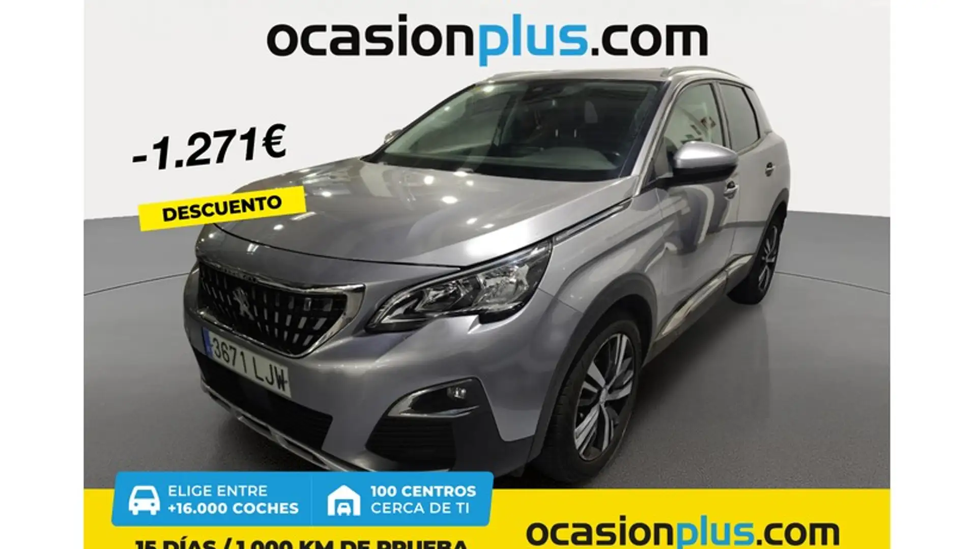 Peugeot 3008 1.6 BlueHDi Allure 120 Gris - 1