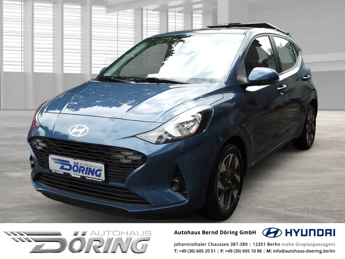 Hyundai i10 TREND 1.2 AUTOMATIK 79PS NAVIGATION Blau - 1