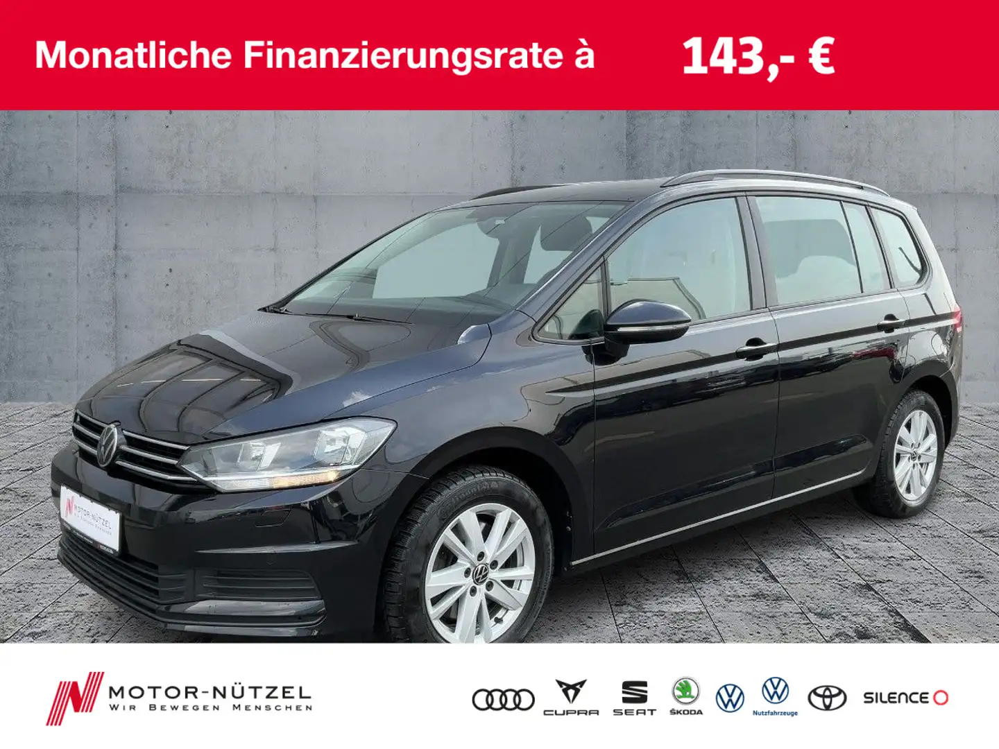 Volkswagen Touran 1.5TSI COMFORTLINE 5JG+NAV+ACC+SHZ+PDC+VC Negru - 1